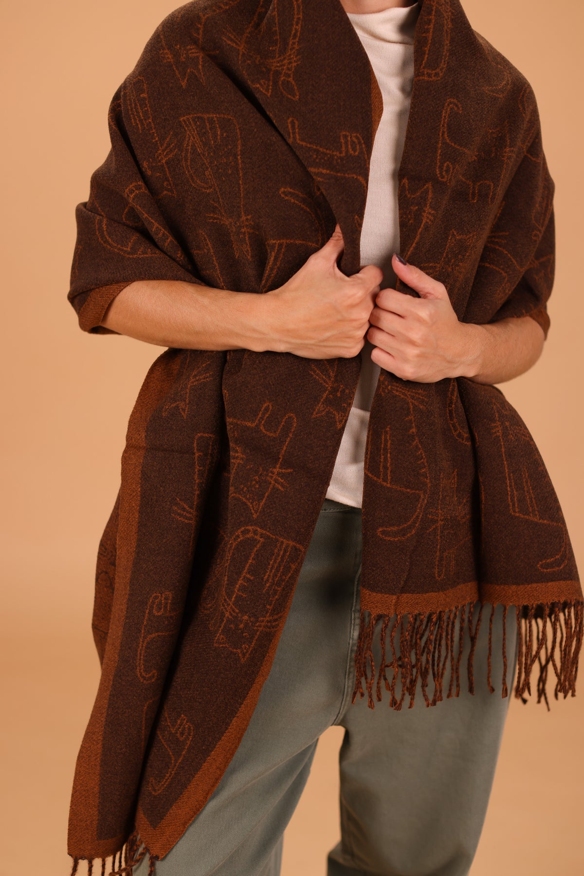 Scarf Nori Brown