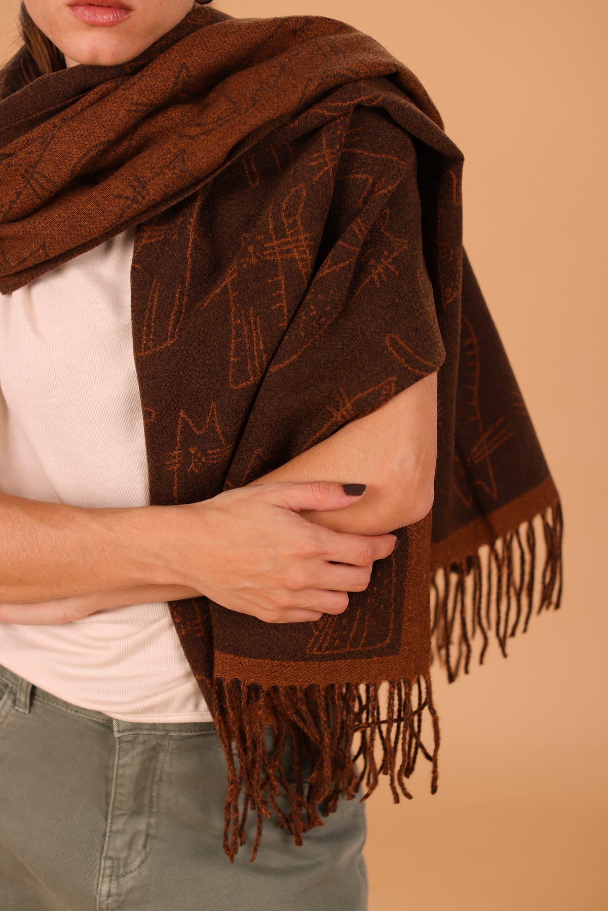 Scarf Nori Brown