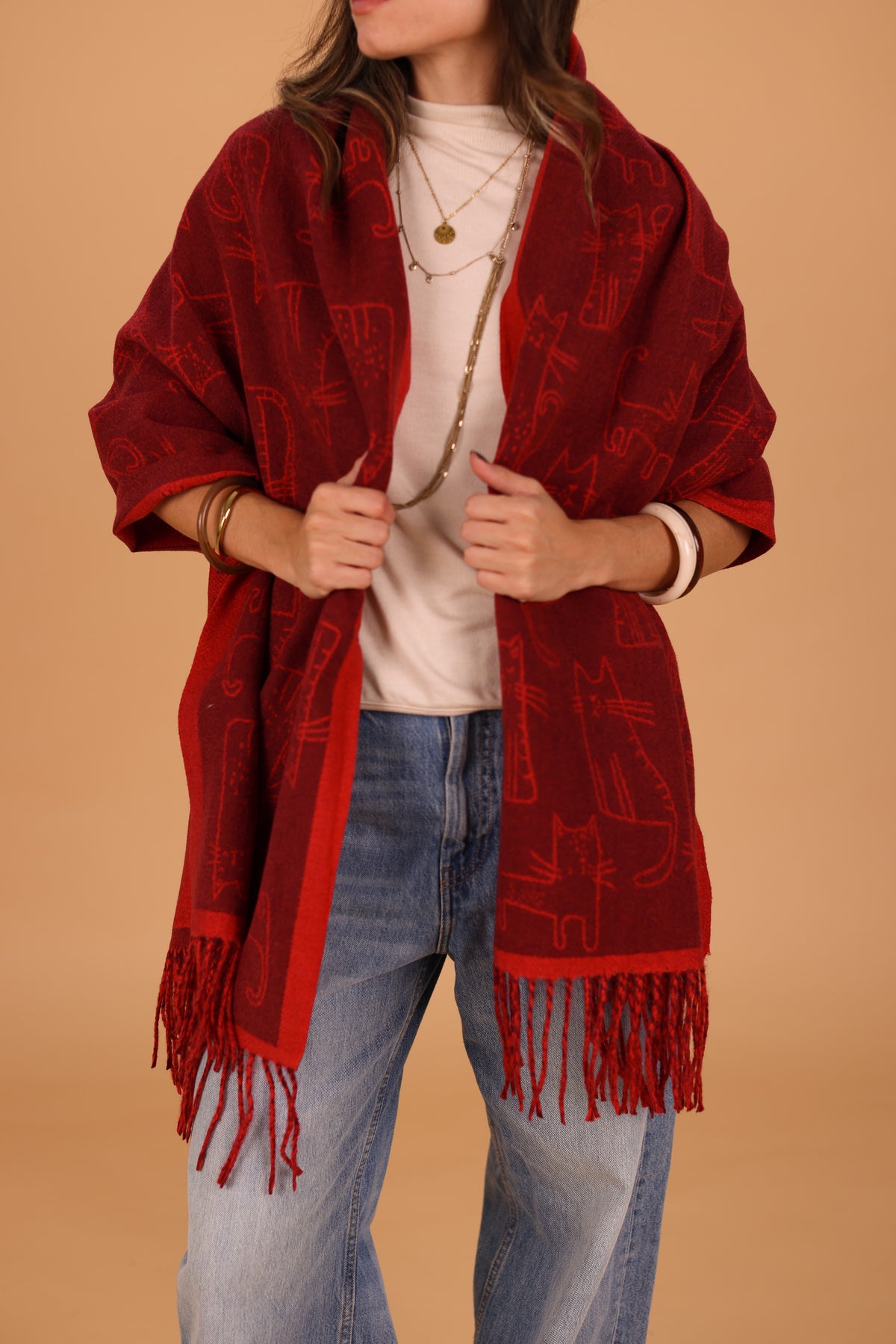 Scarf Nori Red