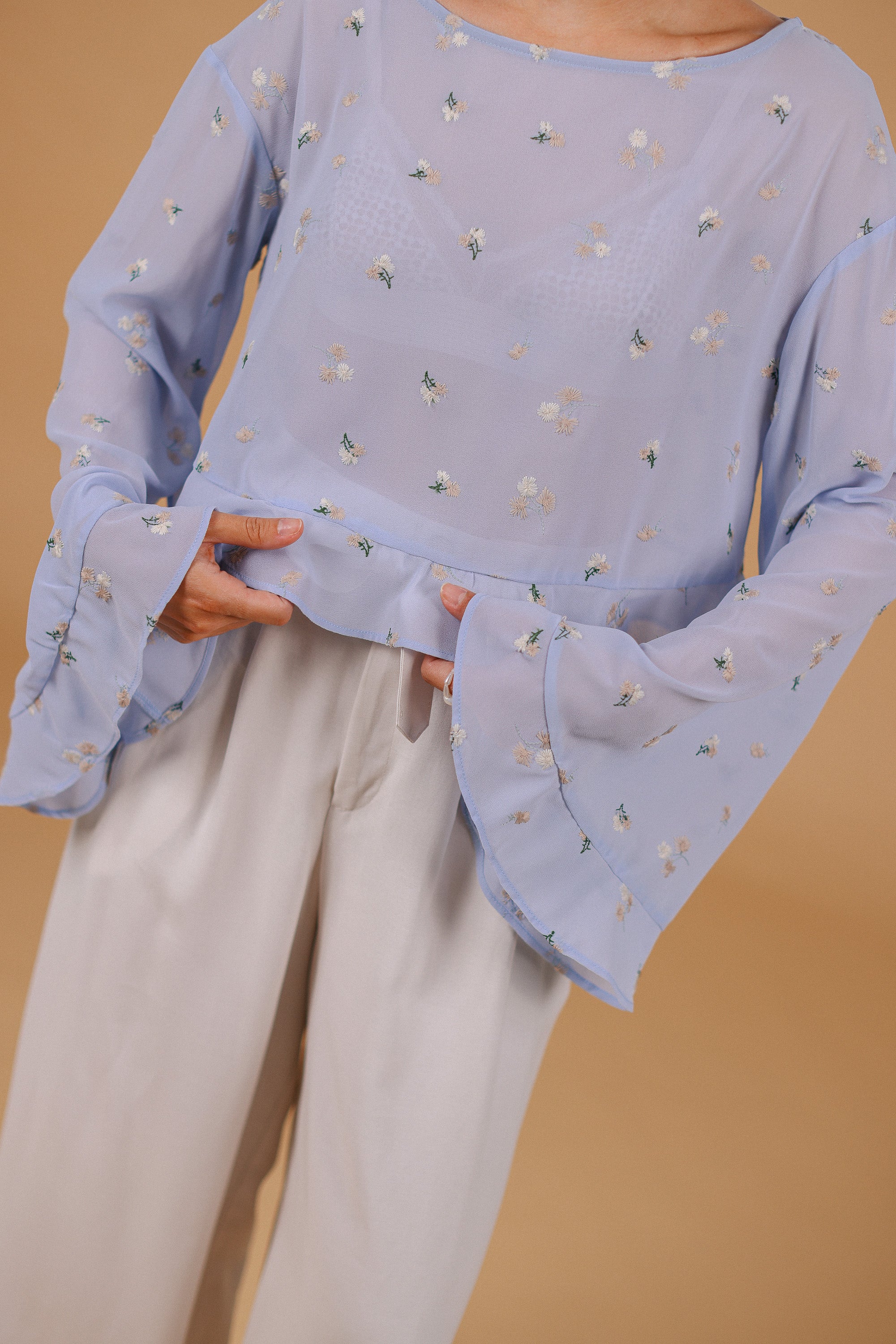 Top Melia Dusty Blue