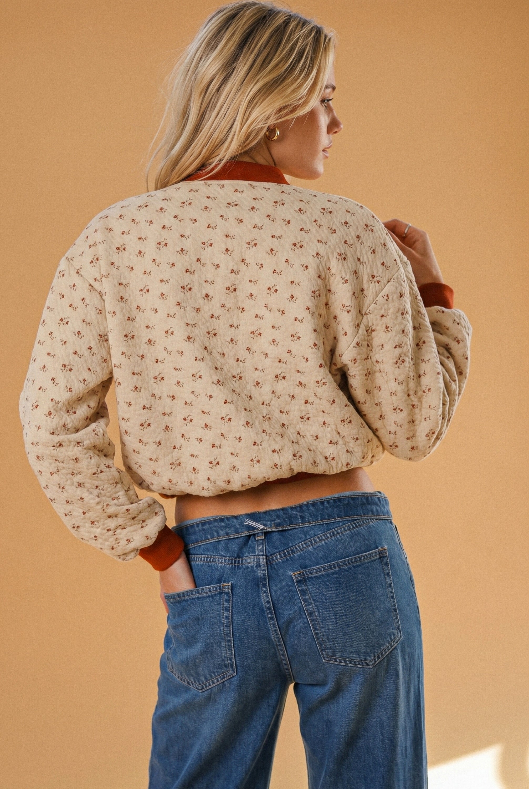 Bomber Jacket Lotta Cream Blossoms