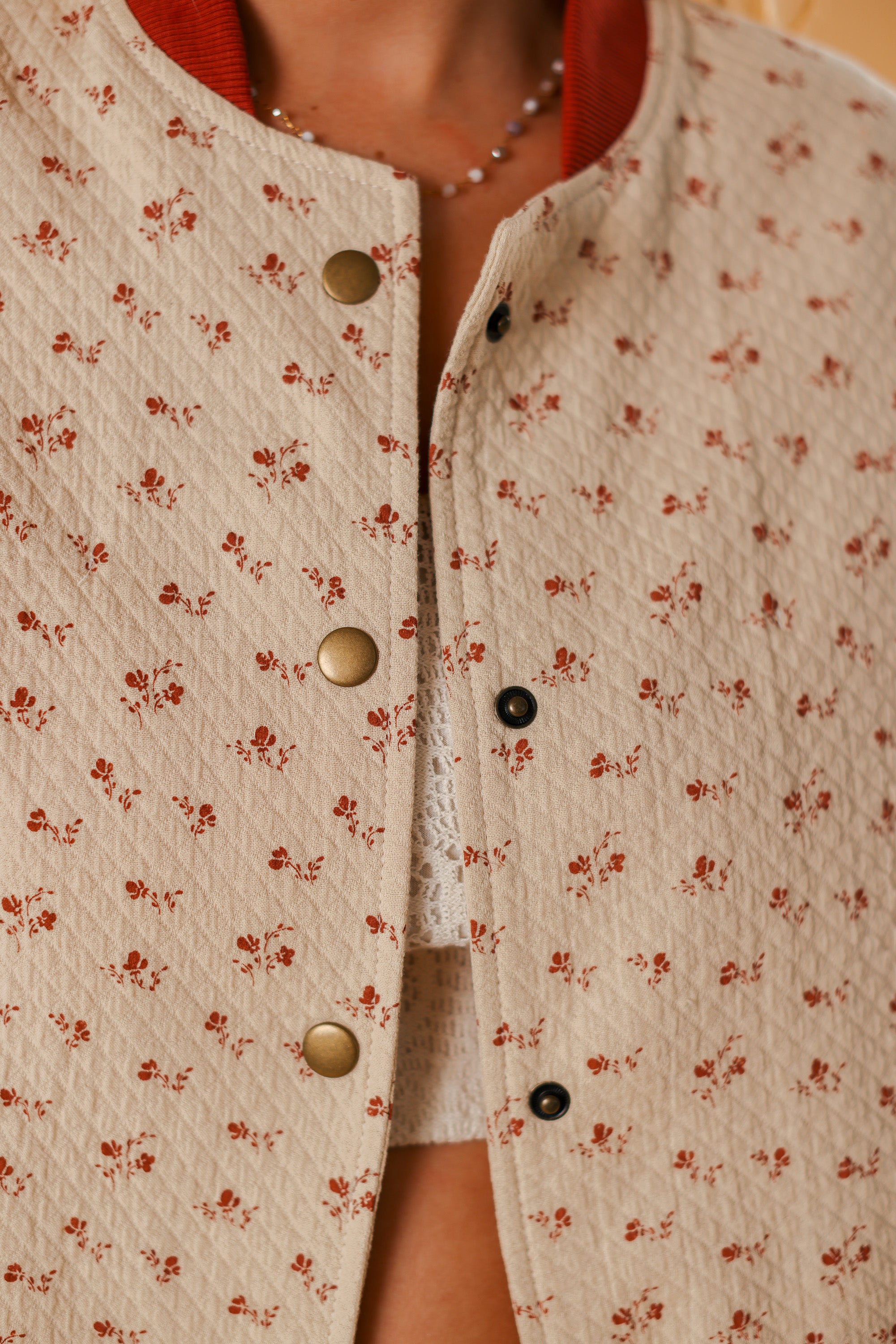 Bomber Jacket Lotta Cream Blossoms