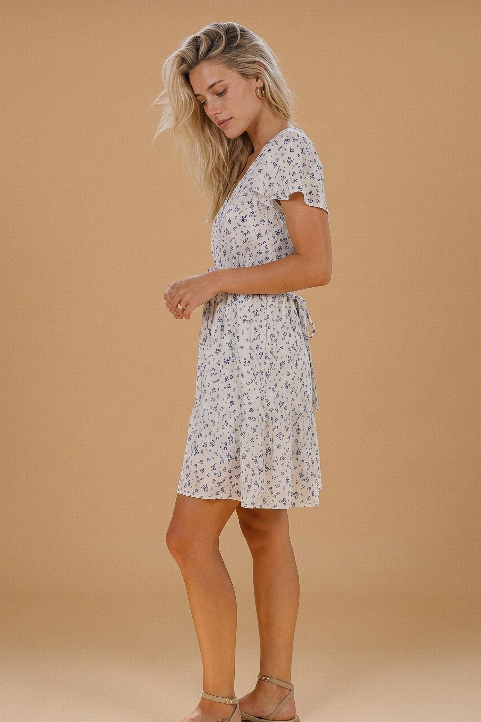 Dress Miran Blue Roses