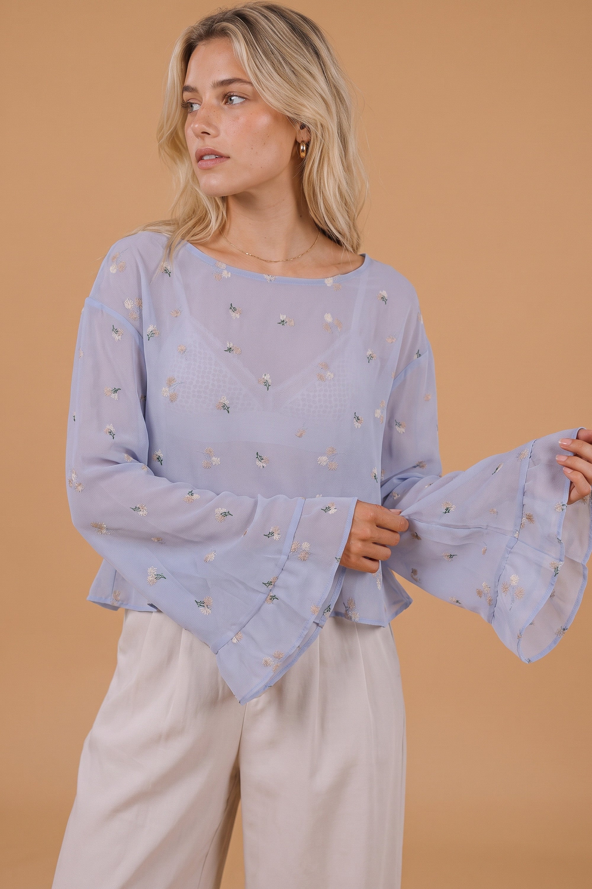Top Melia Dusty Blue
