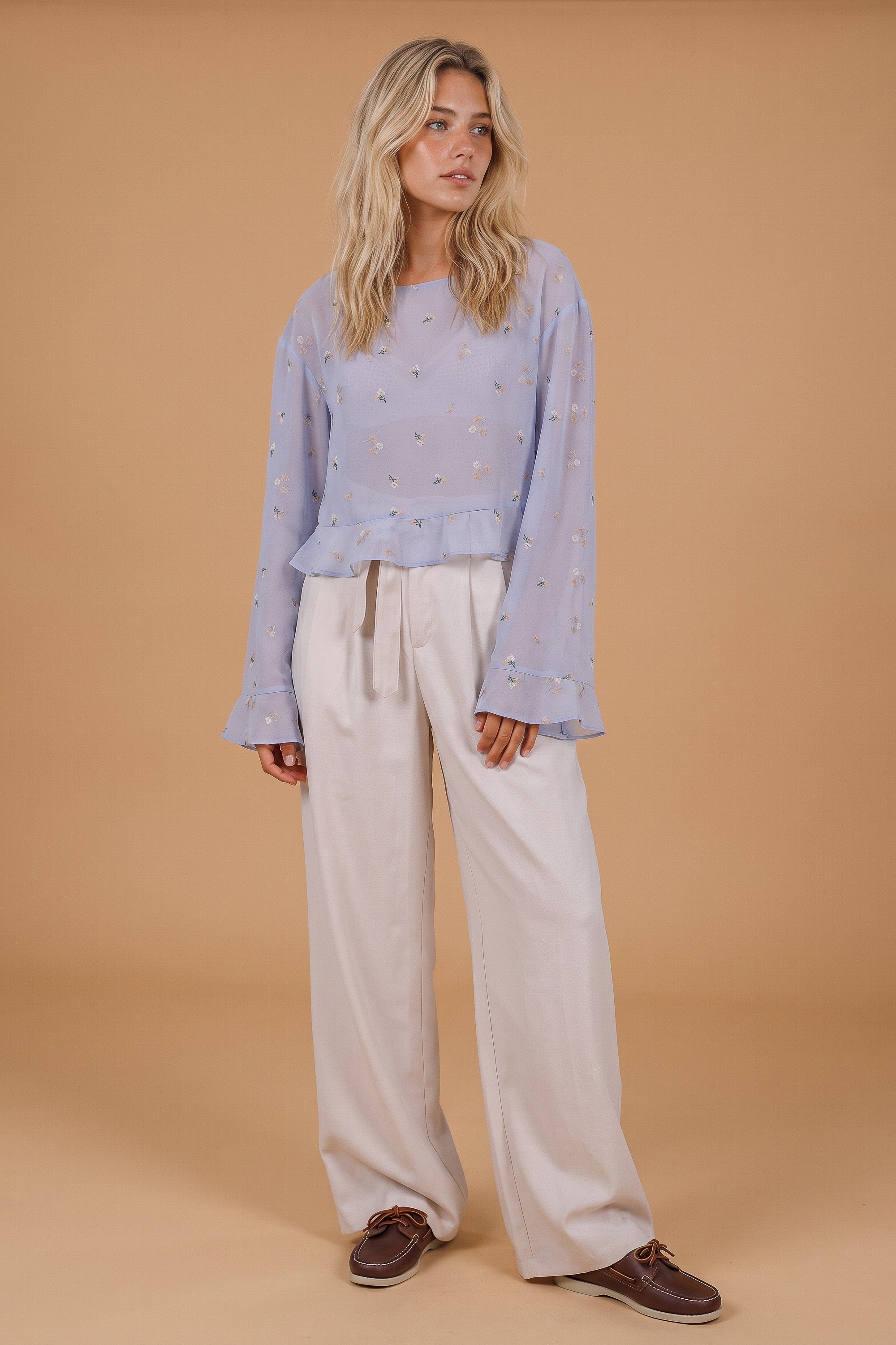 Top Melia Dusty Blue
