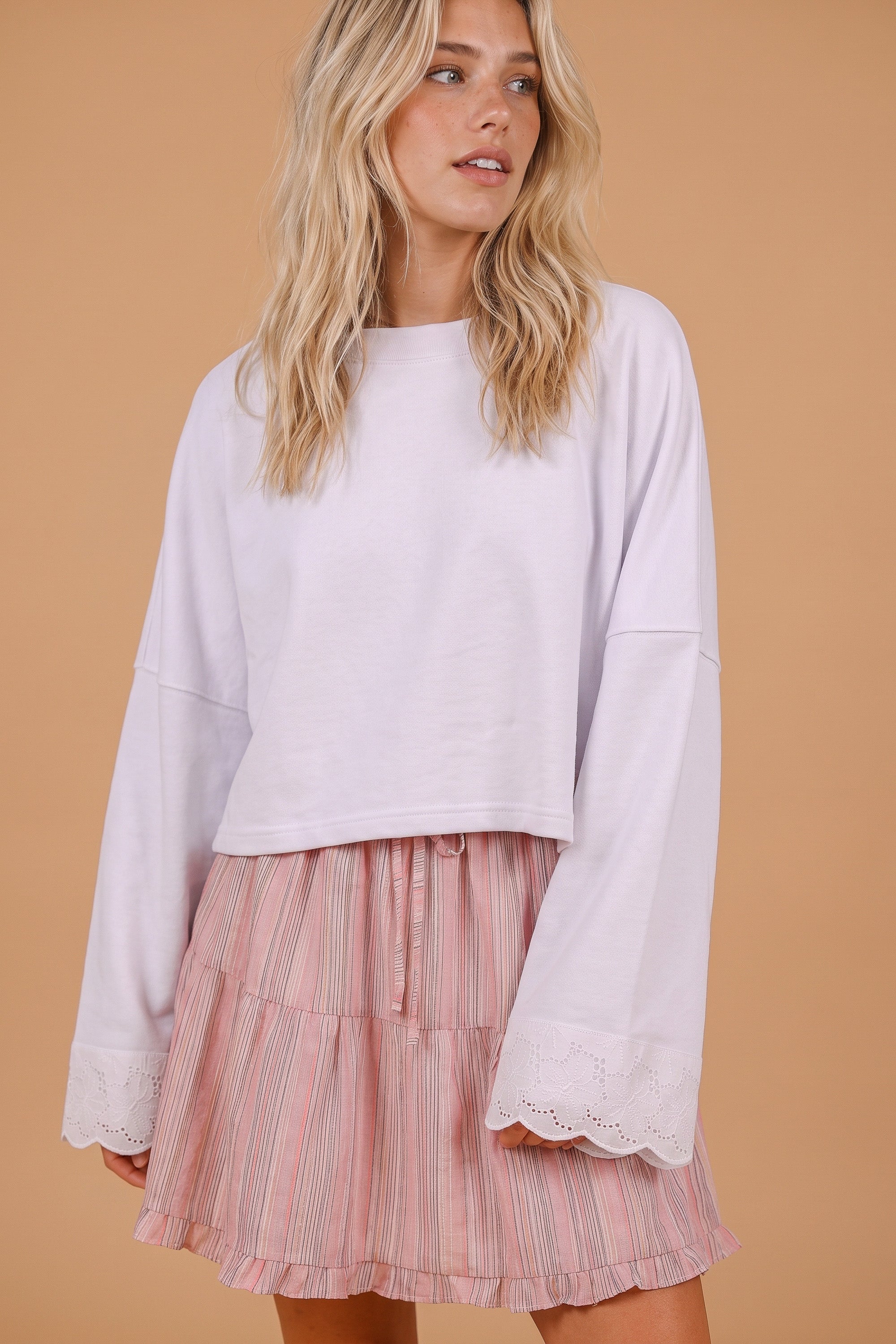 Skirt Liv Pink Stripes