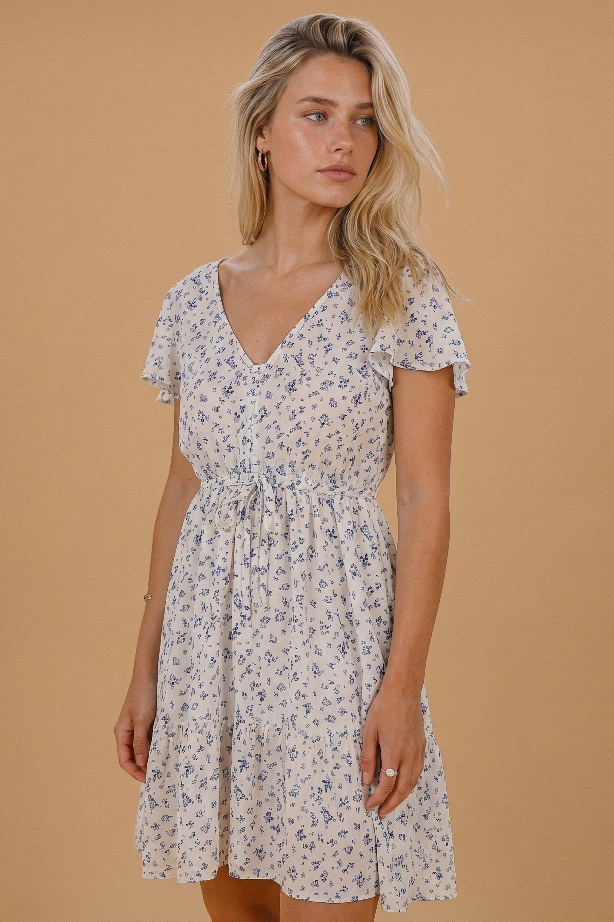 Dress Miran Blue Roses
