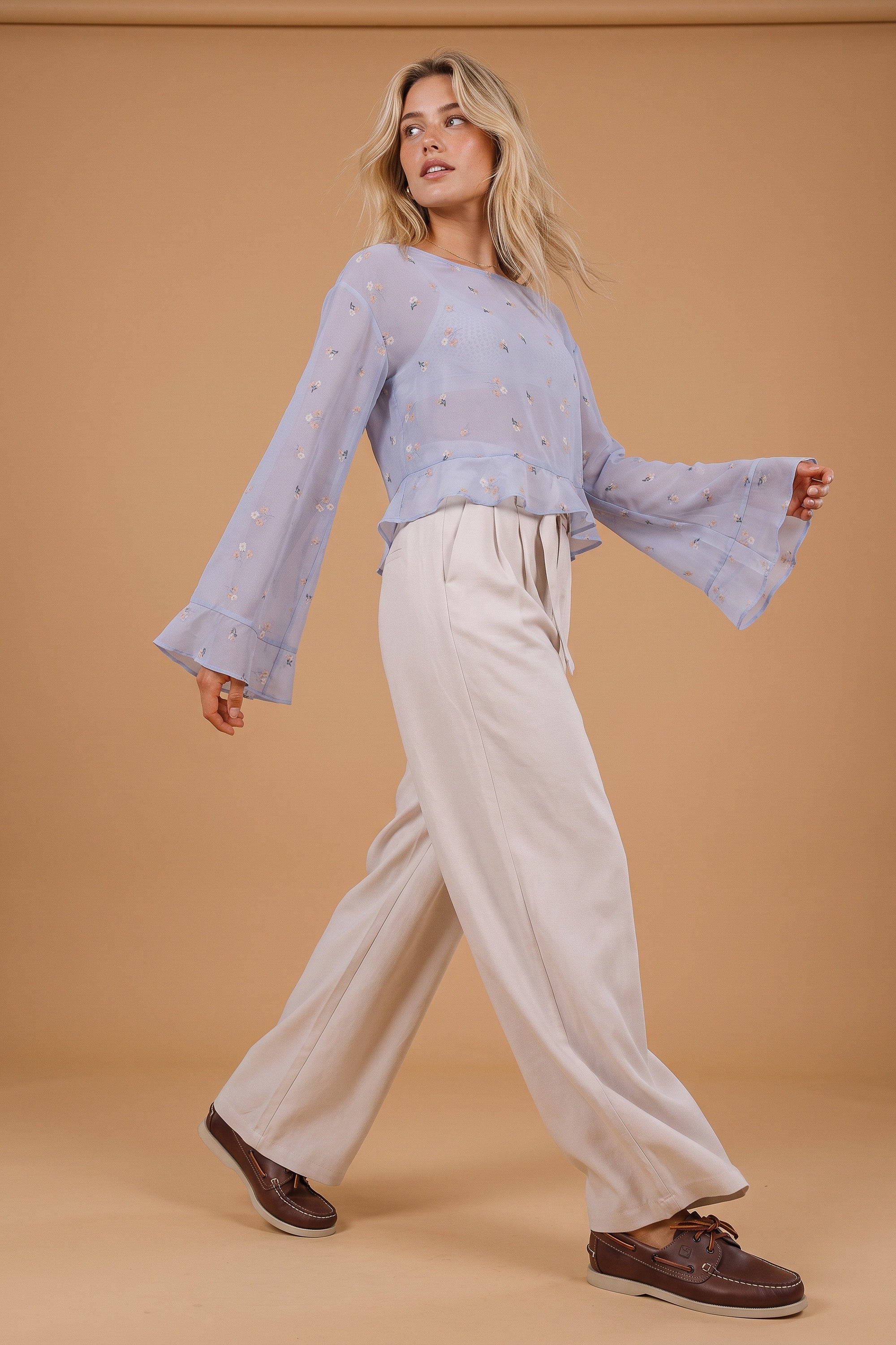 Top Melia Dusty Blue