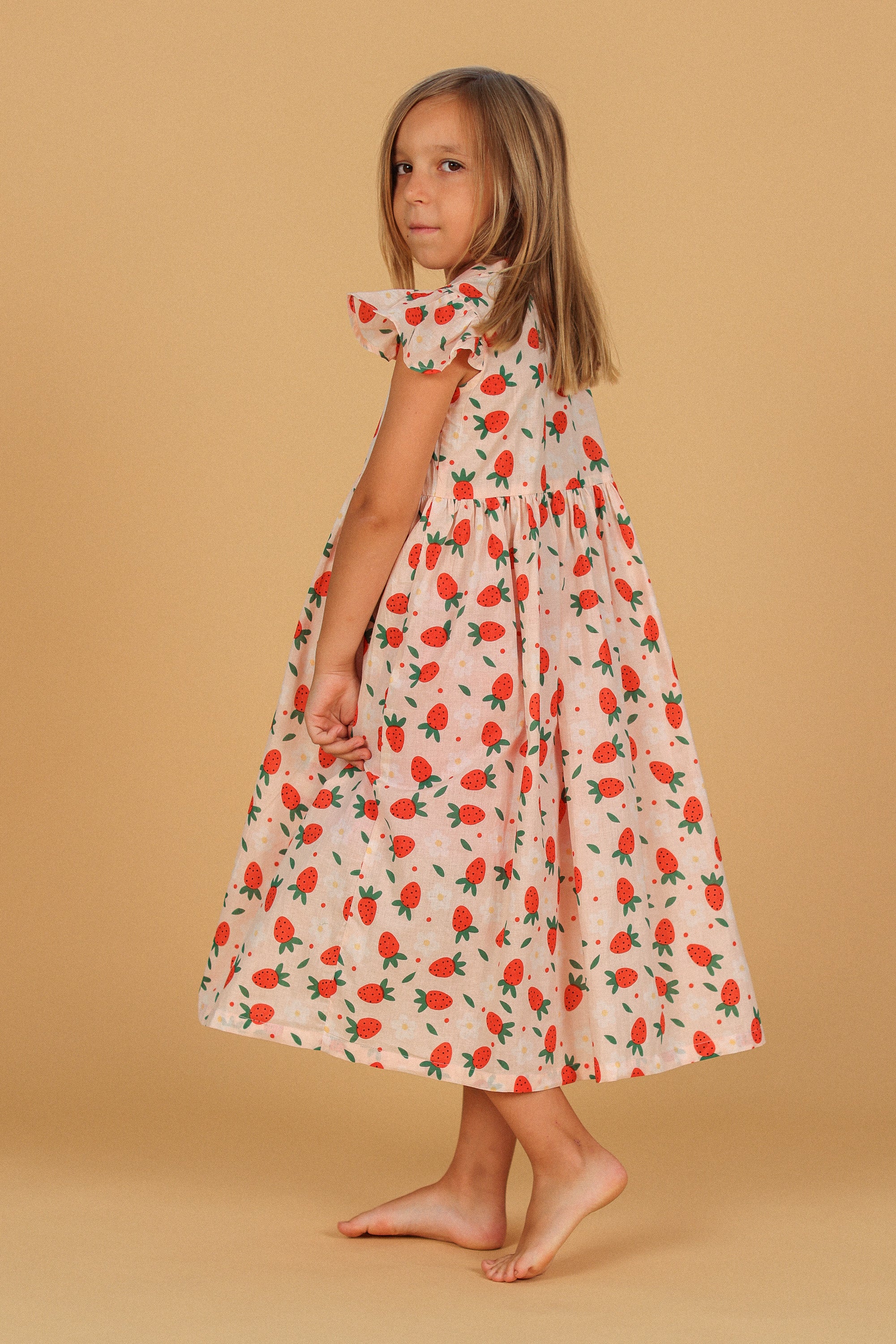 Kids Dress Strawberry Delight