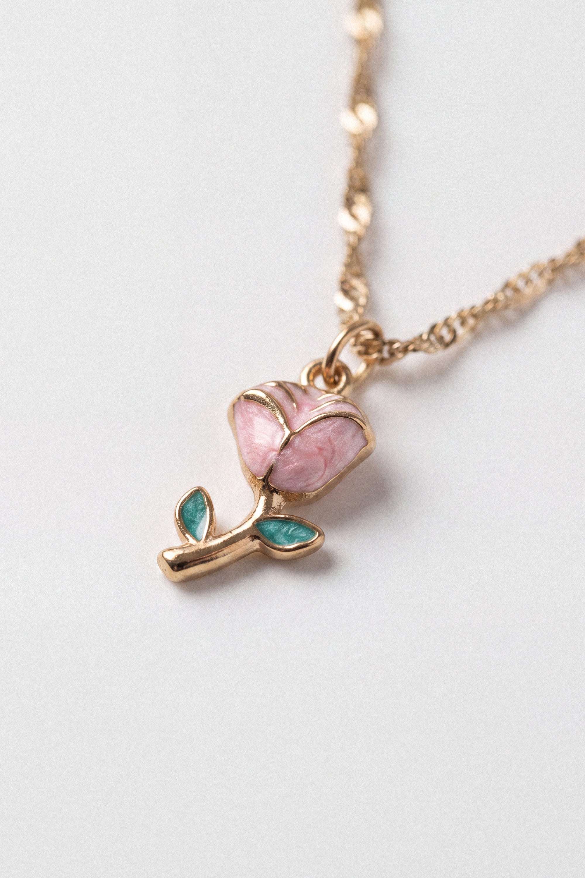 Necklace Pink Rose
