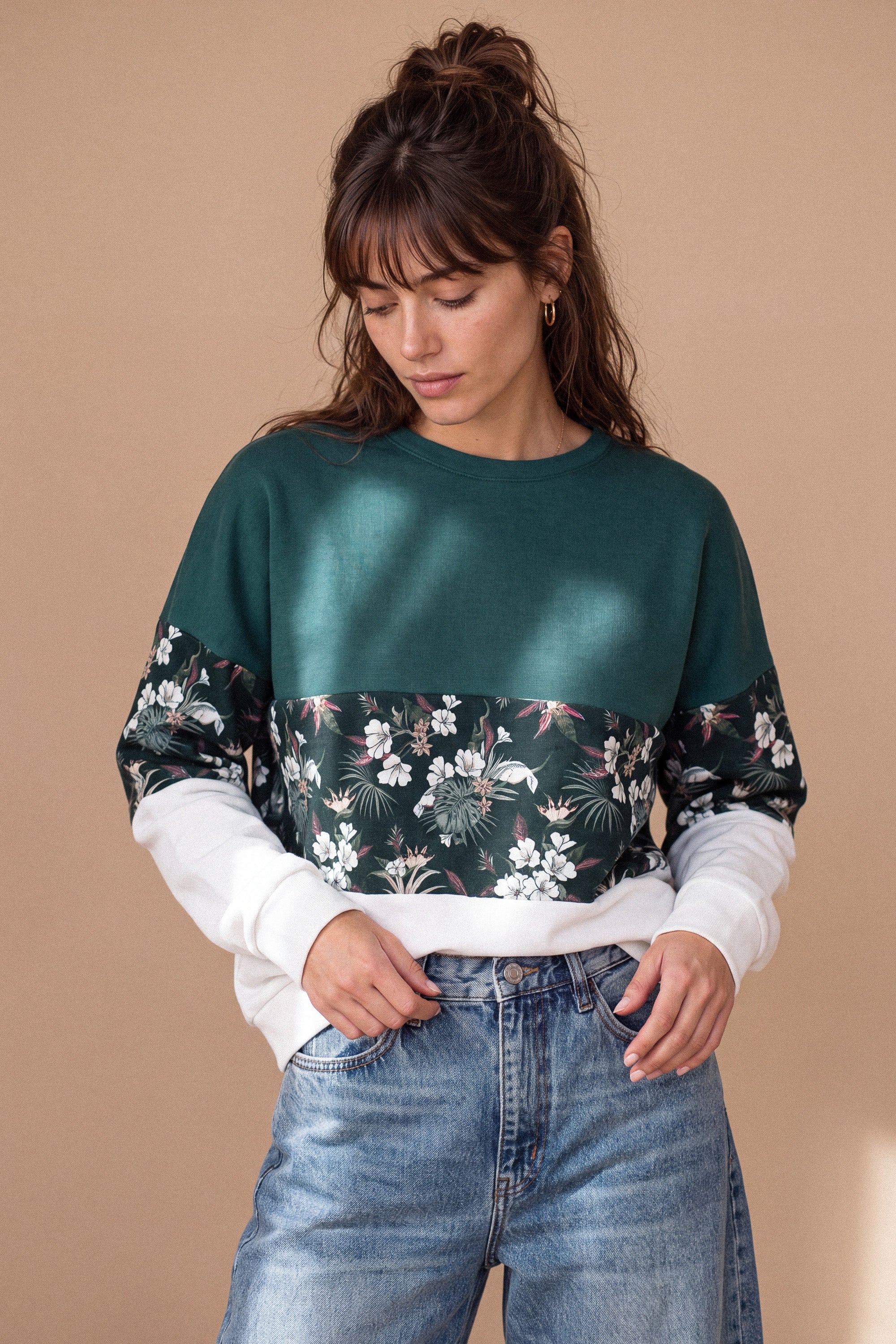 Pullover Mia Winter Blumen