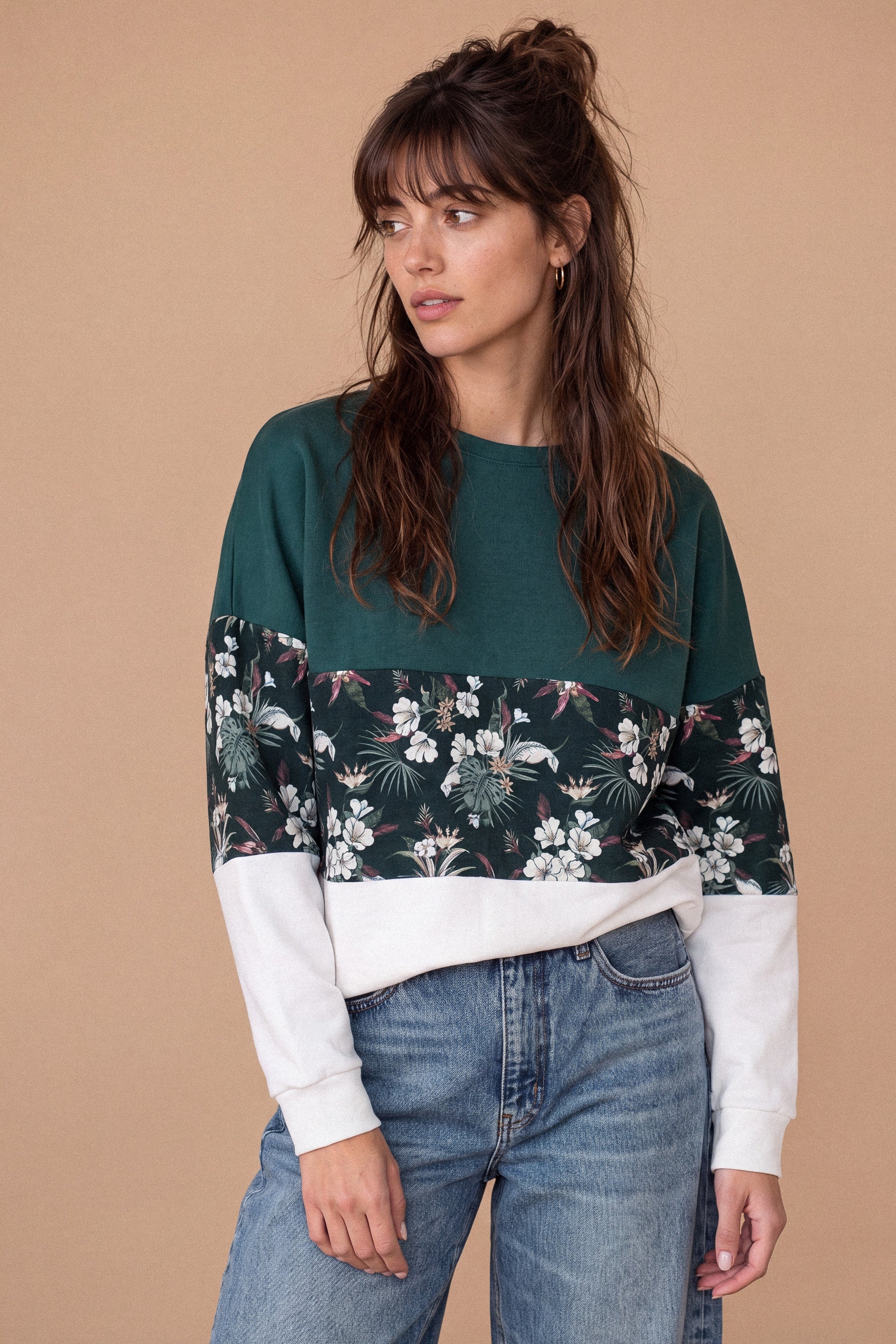 Pullover Mia Winter Blumen