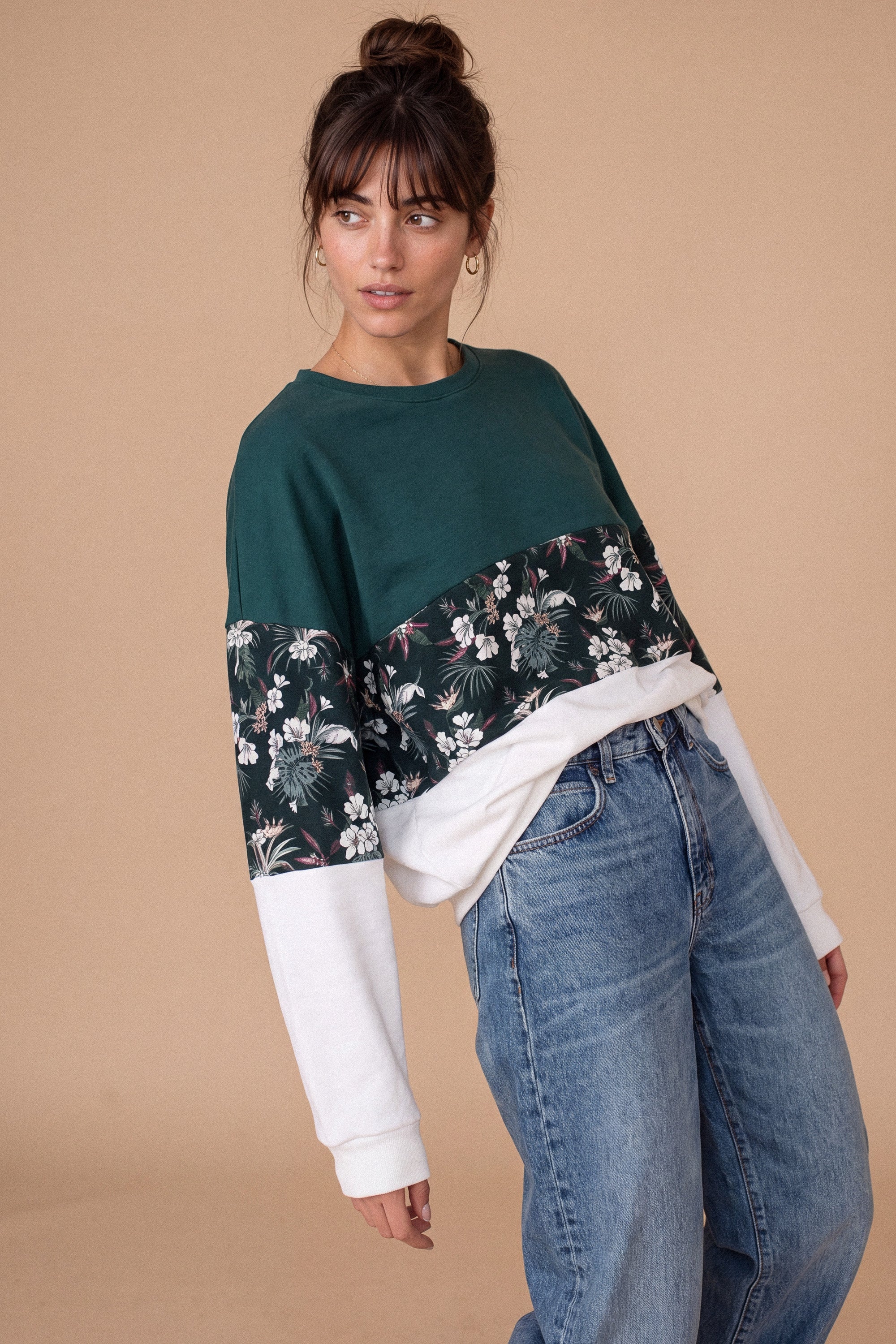 Pullover Mia Winter Blumen