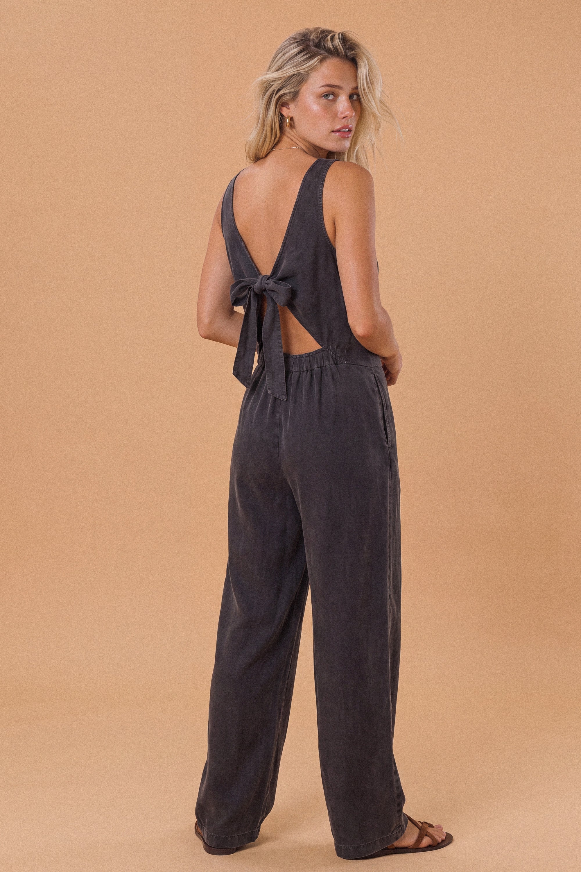 Jumpsuit Carla Stonewashed Charcoal