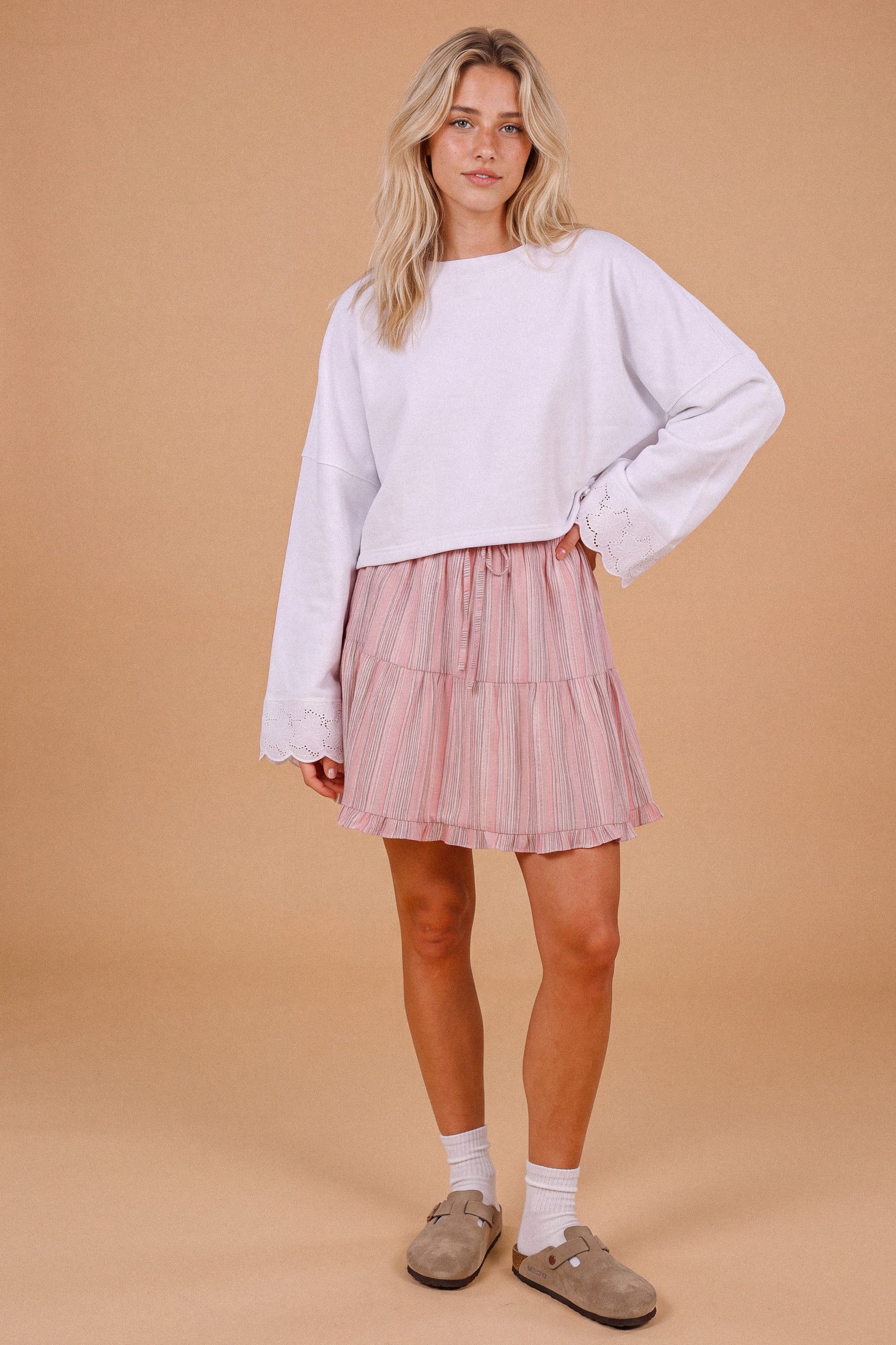Skirt Liv Pink Stripes