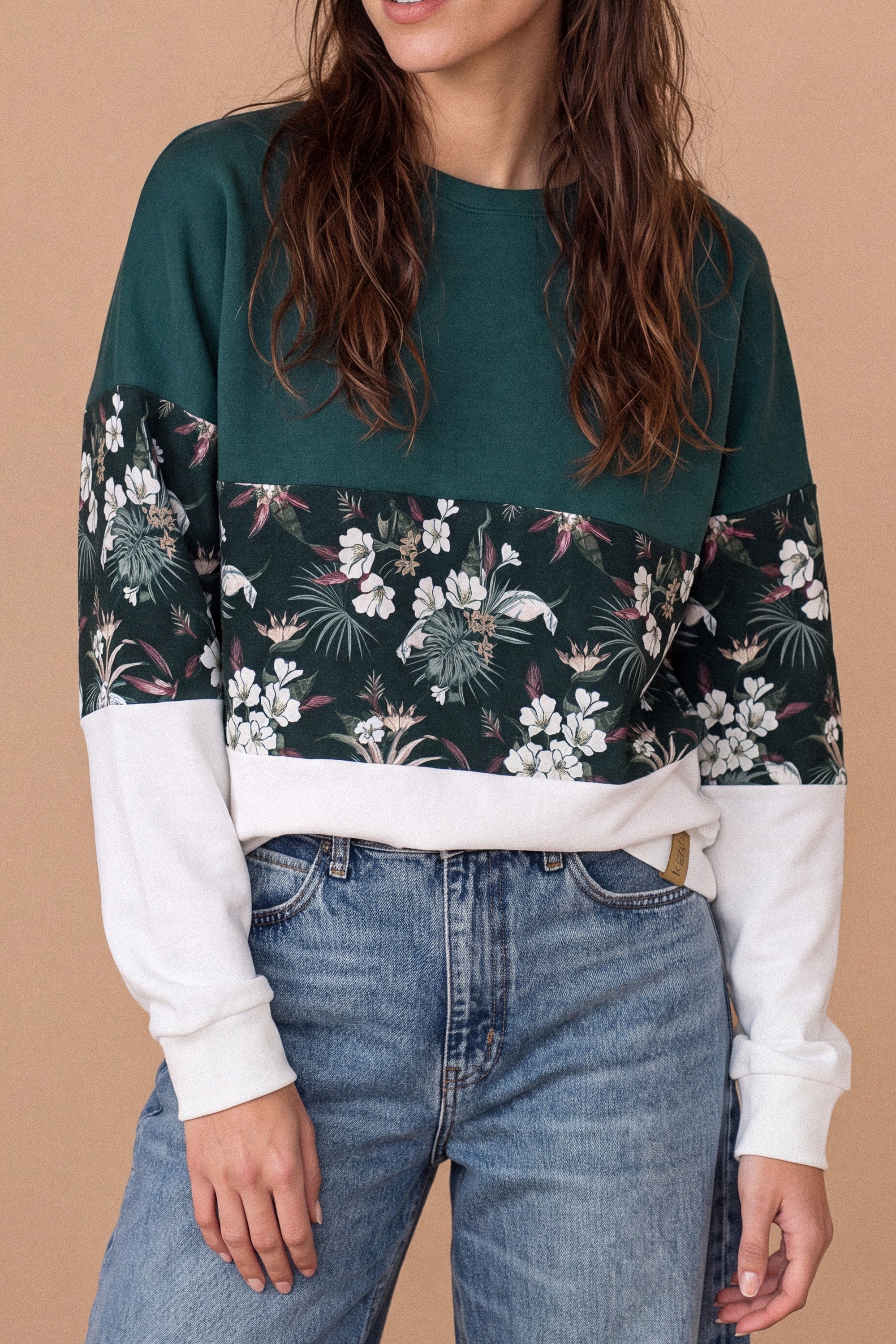 Sweater Mia winter flowers