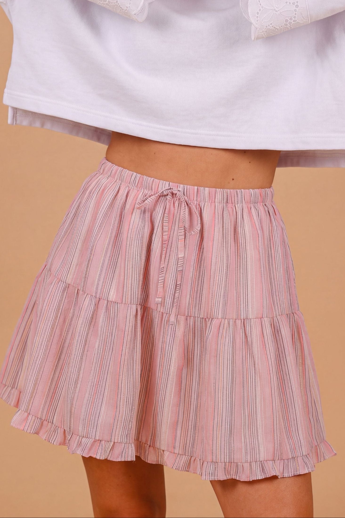 Skirt Liv Pink Stripes