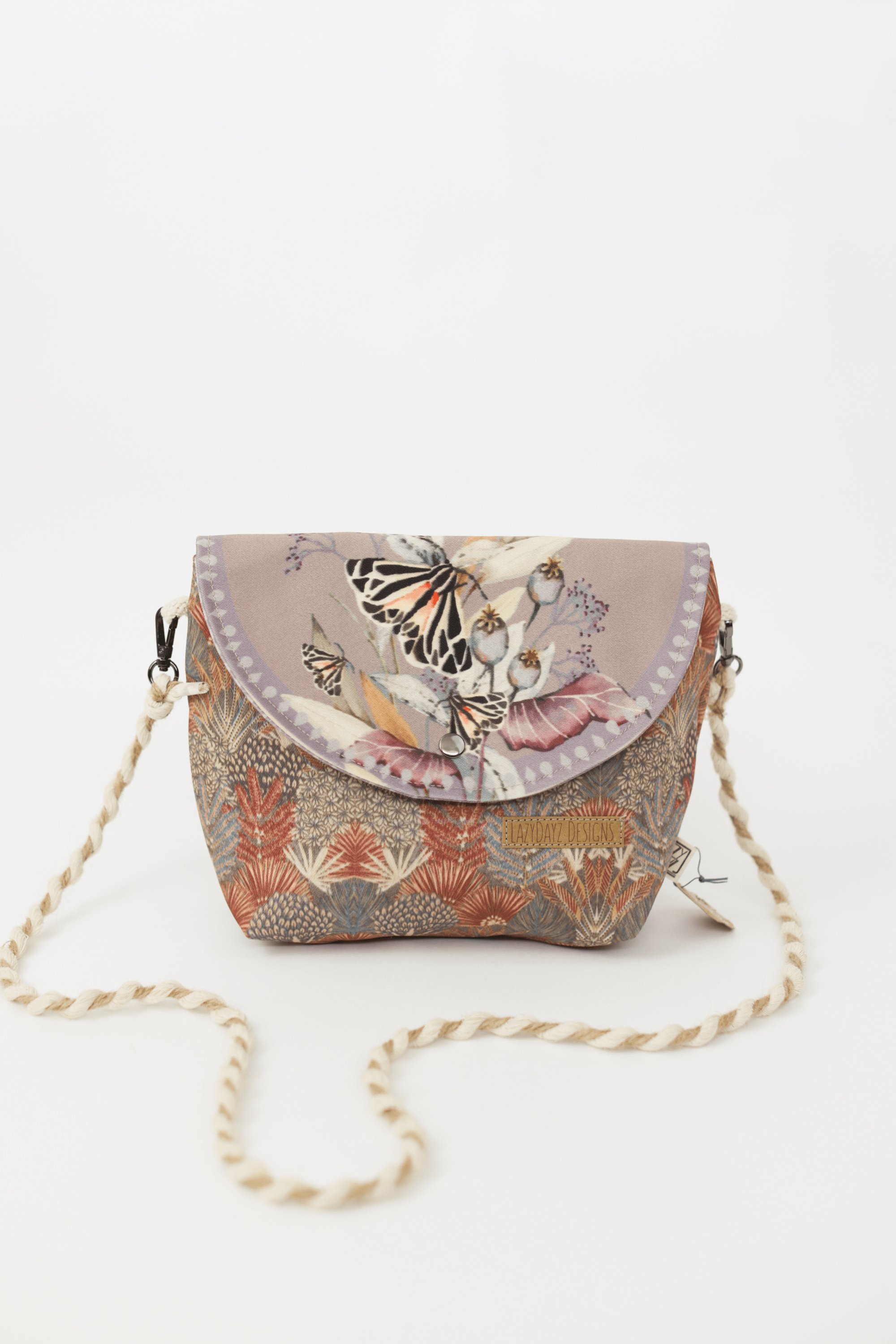 Bag Agape Butterflies Purple