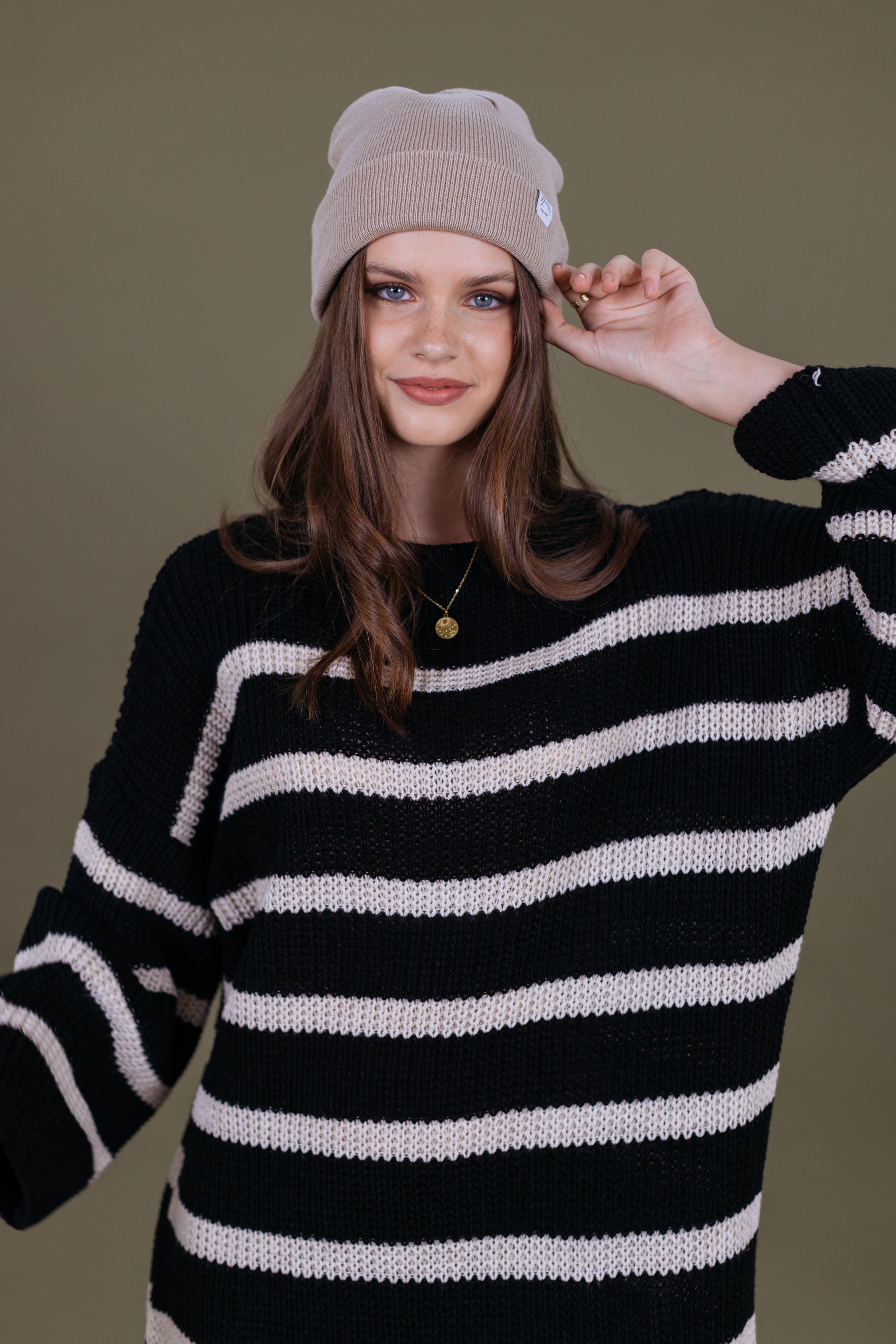 Beanie Ollie Beige Beige