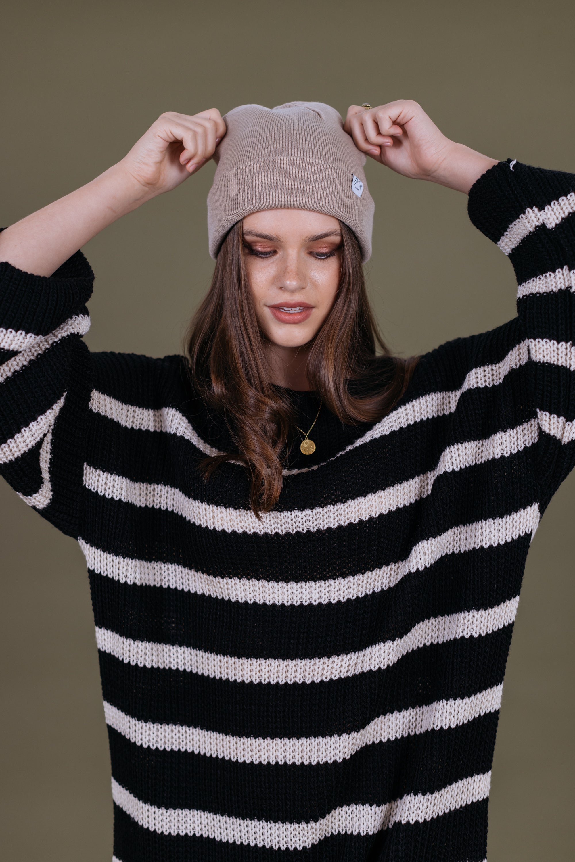 Beanie Ollie Beige Beige