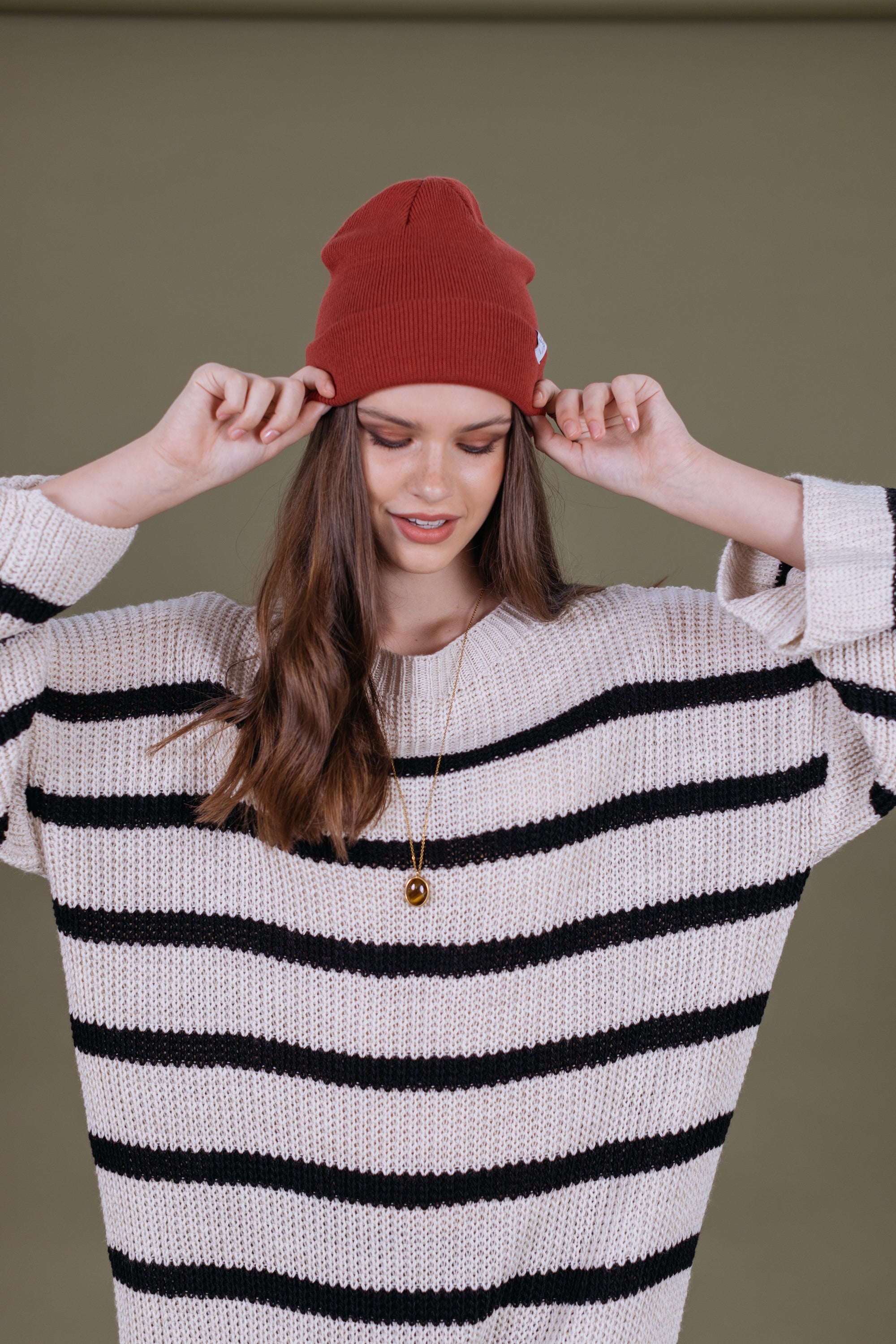 Beanie Ollie Terracotta Terracotta