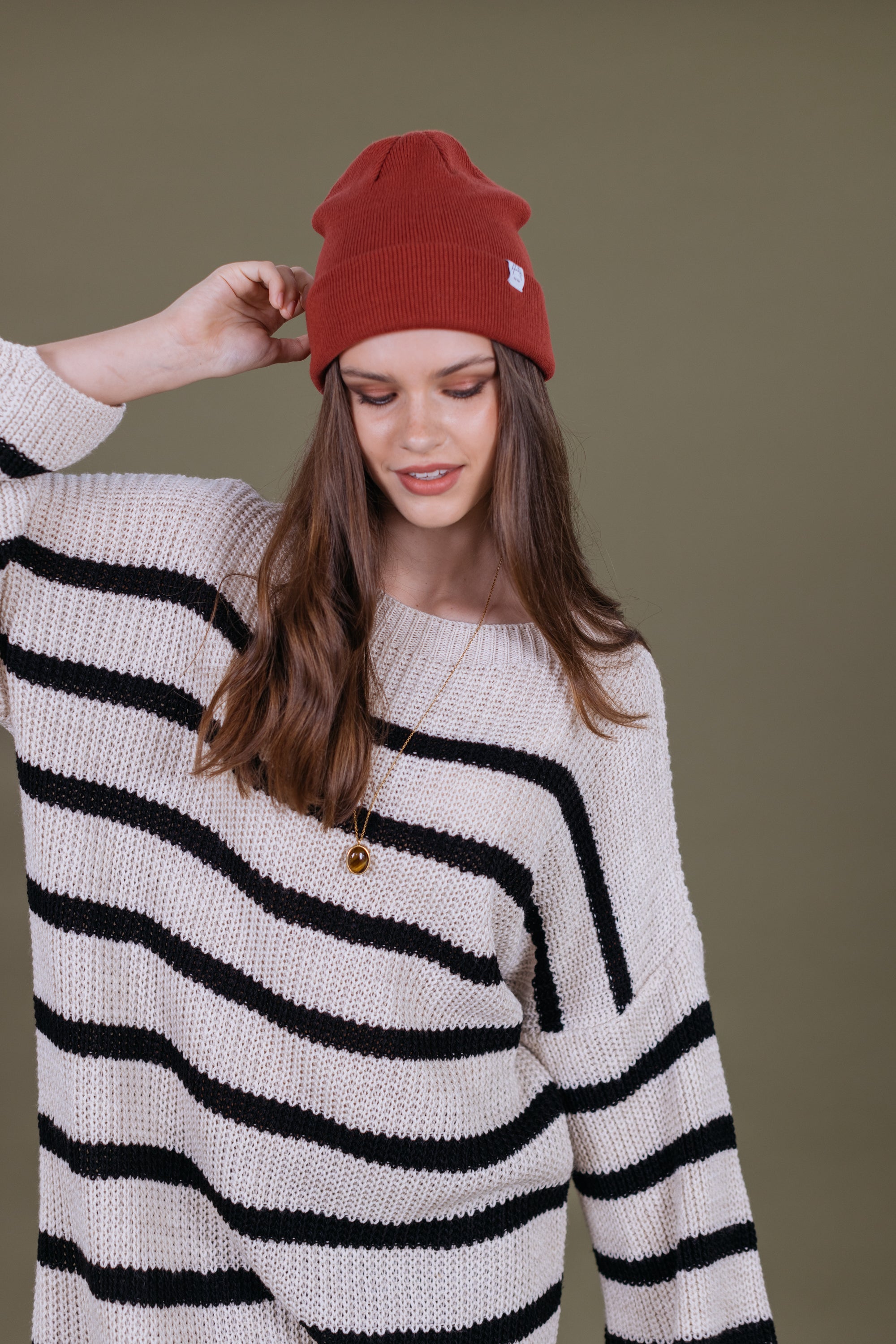 Beanie Ollie Terracotta Terracotta