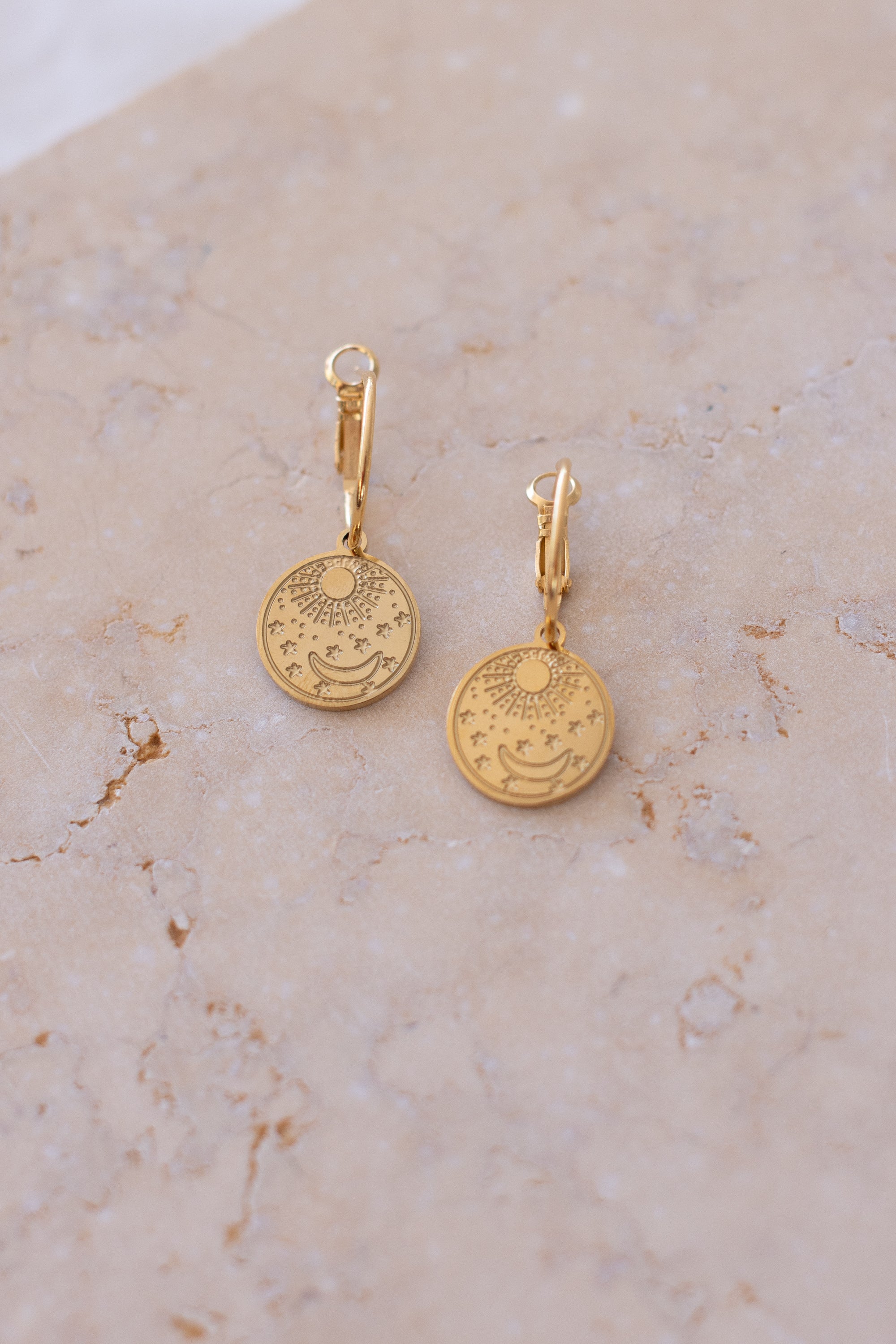 Earrings Day & Night Gold