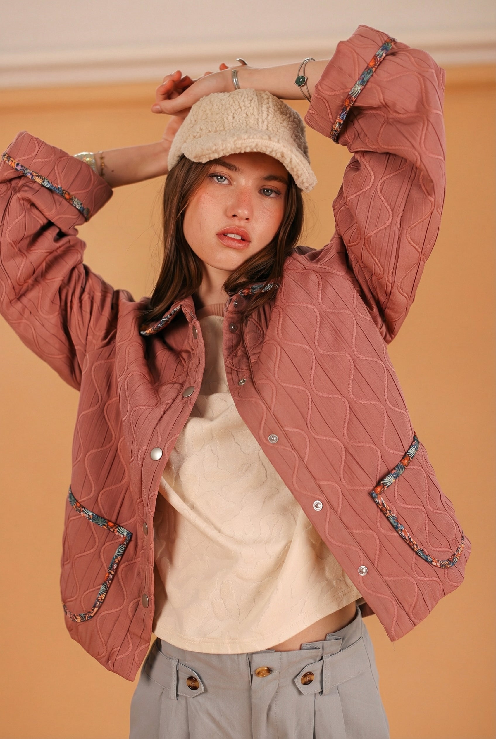 Jacket Bubbly Dusty Pink