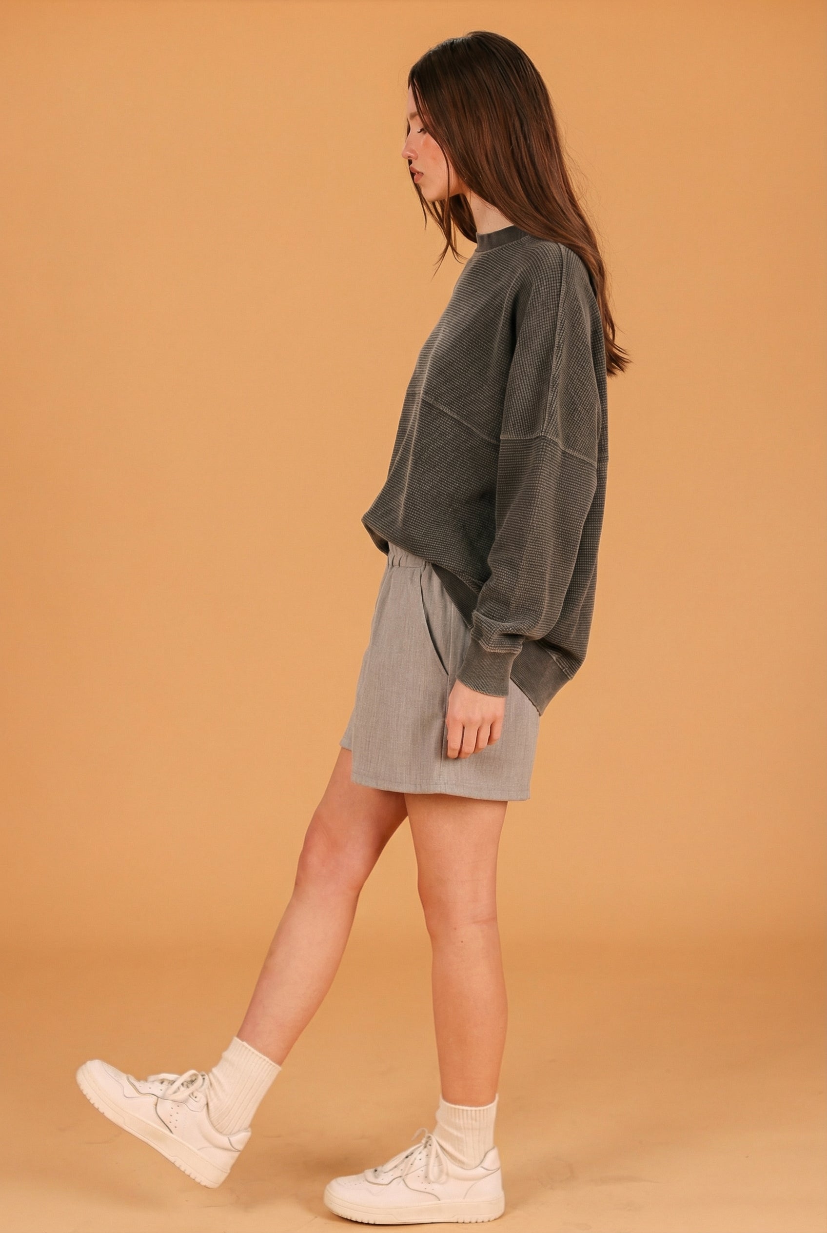 Sweater Aldina Stonewashed Grey