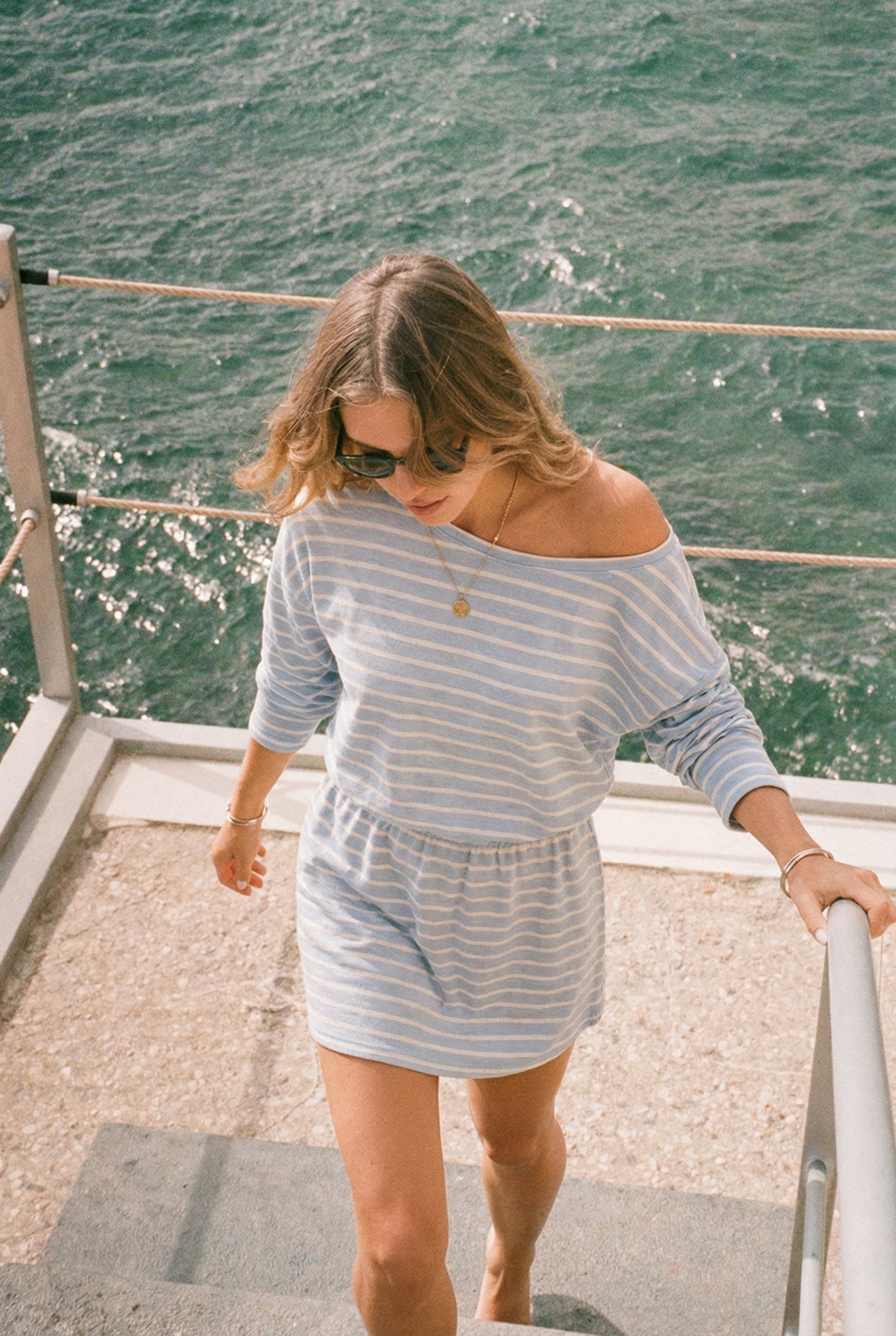 Dress Isabela Light Blue Stripes