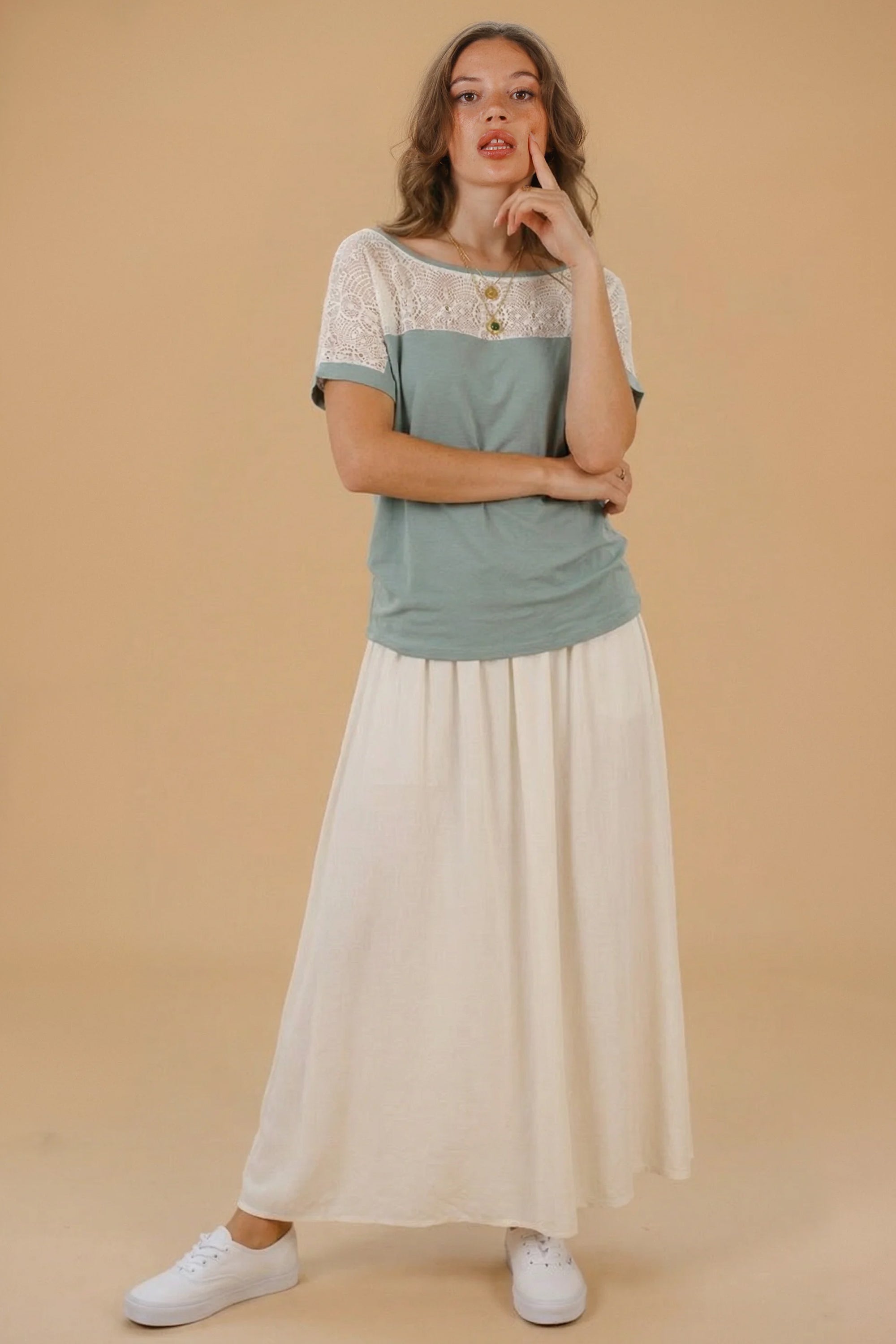 Top Cutiepie Minze Spitze