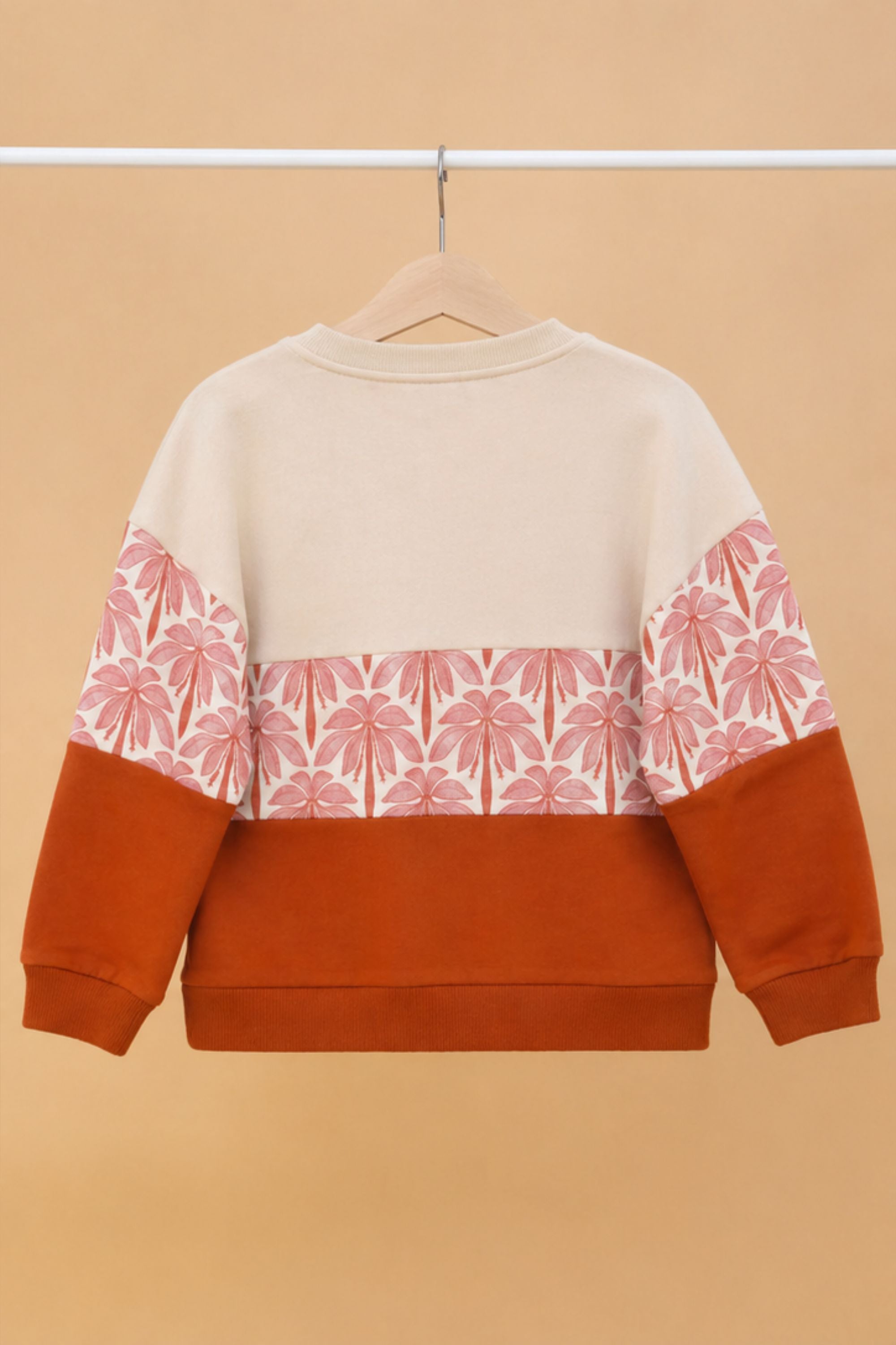 Kids Sweater Mia Cream Rose Palms