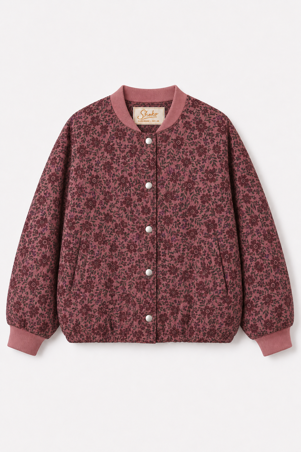 Bomber Jacket Lotta Purple Flowers
