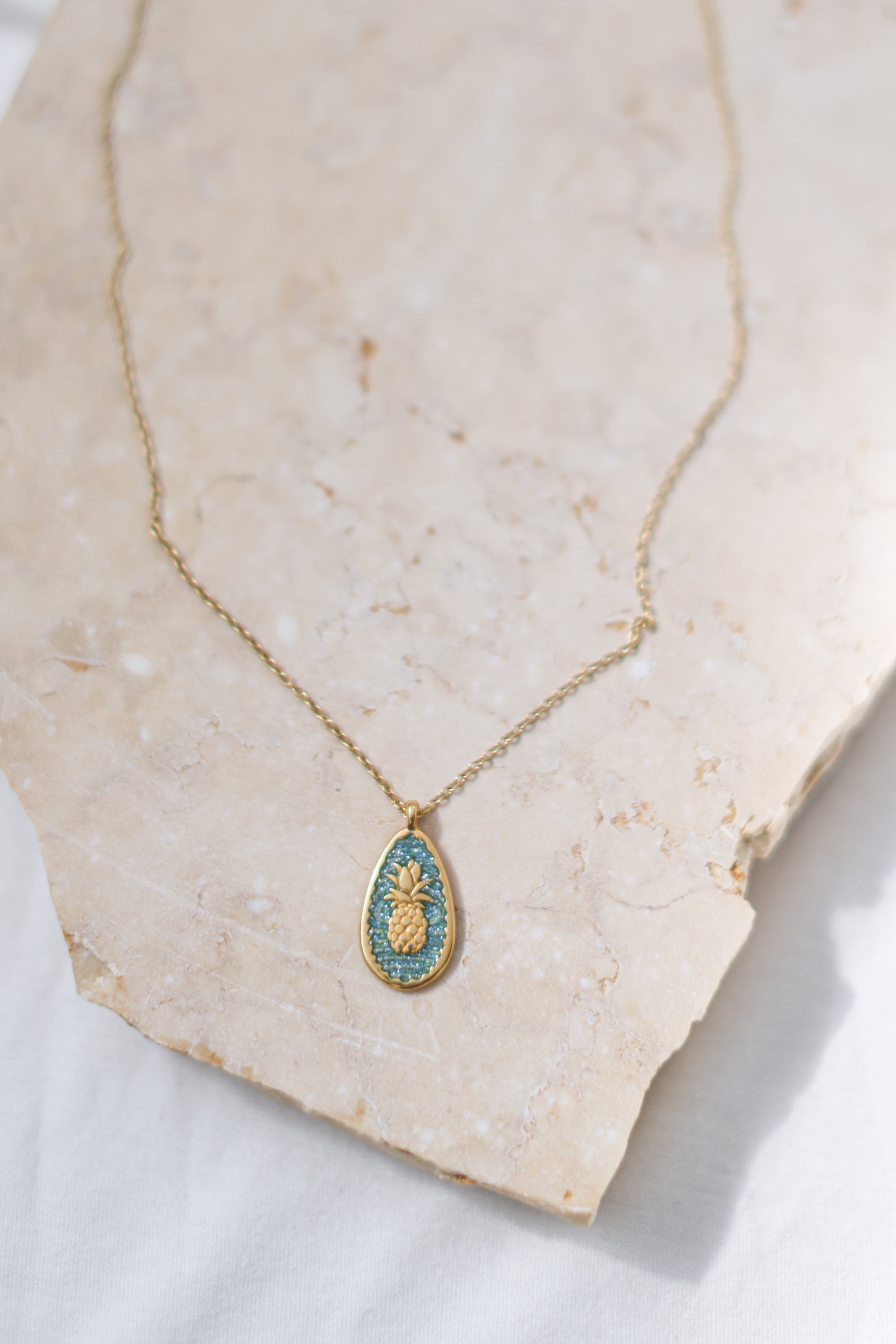 Necklace Turquoise Pineapple Green