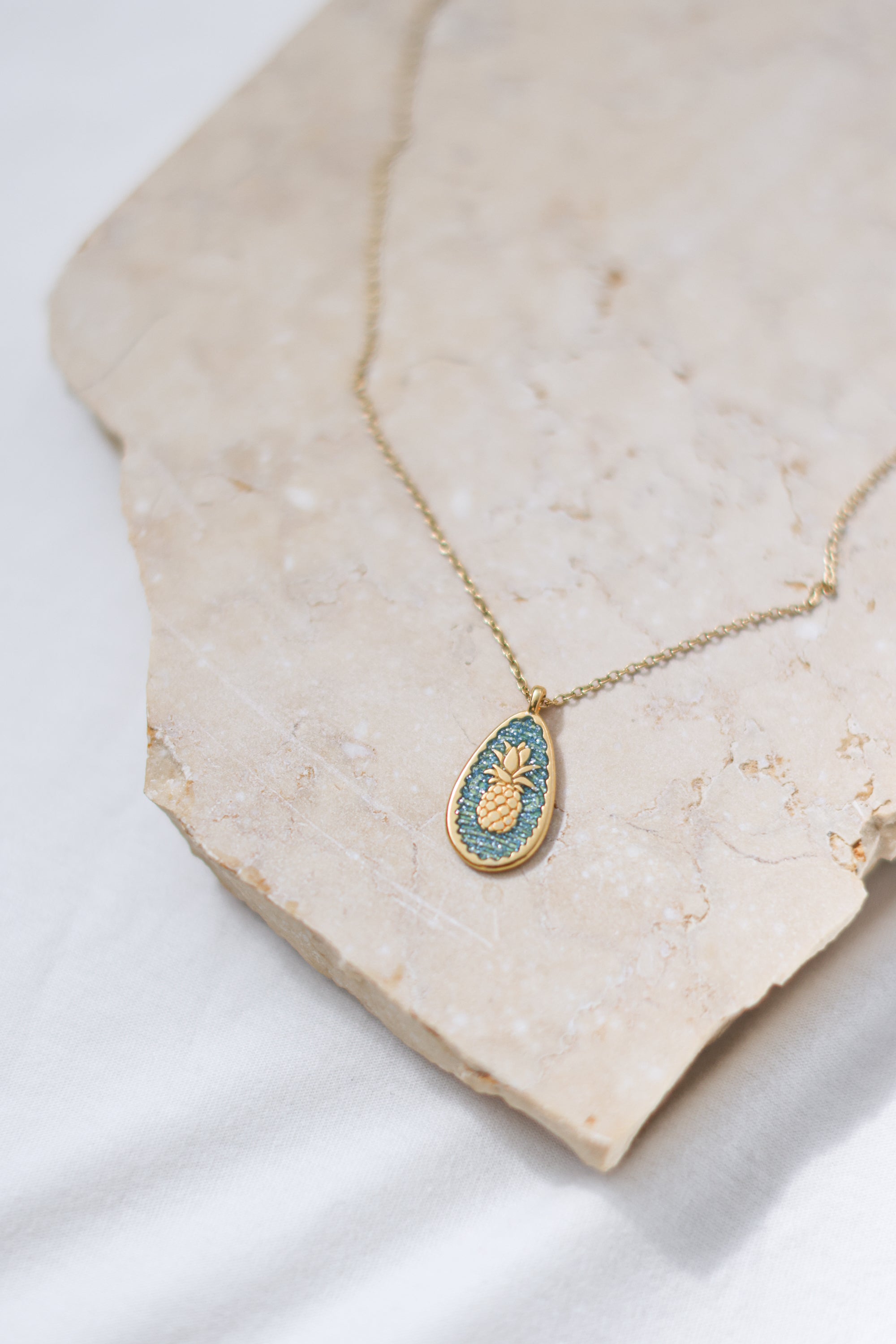 Necklace Turquoise Pineapple Green