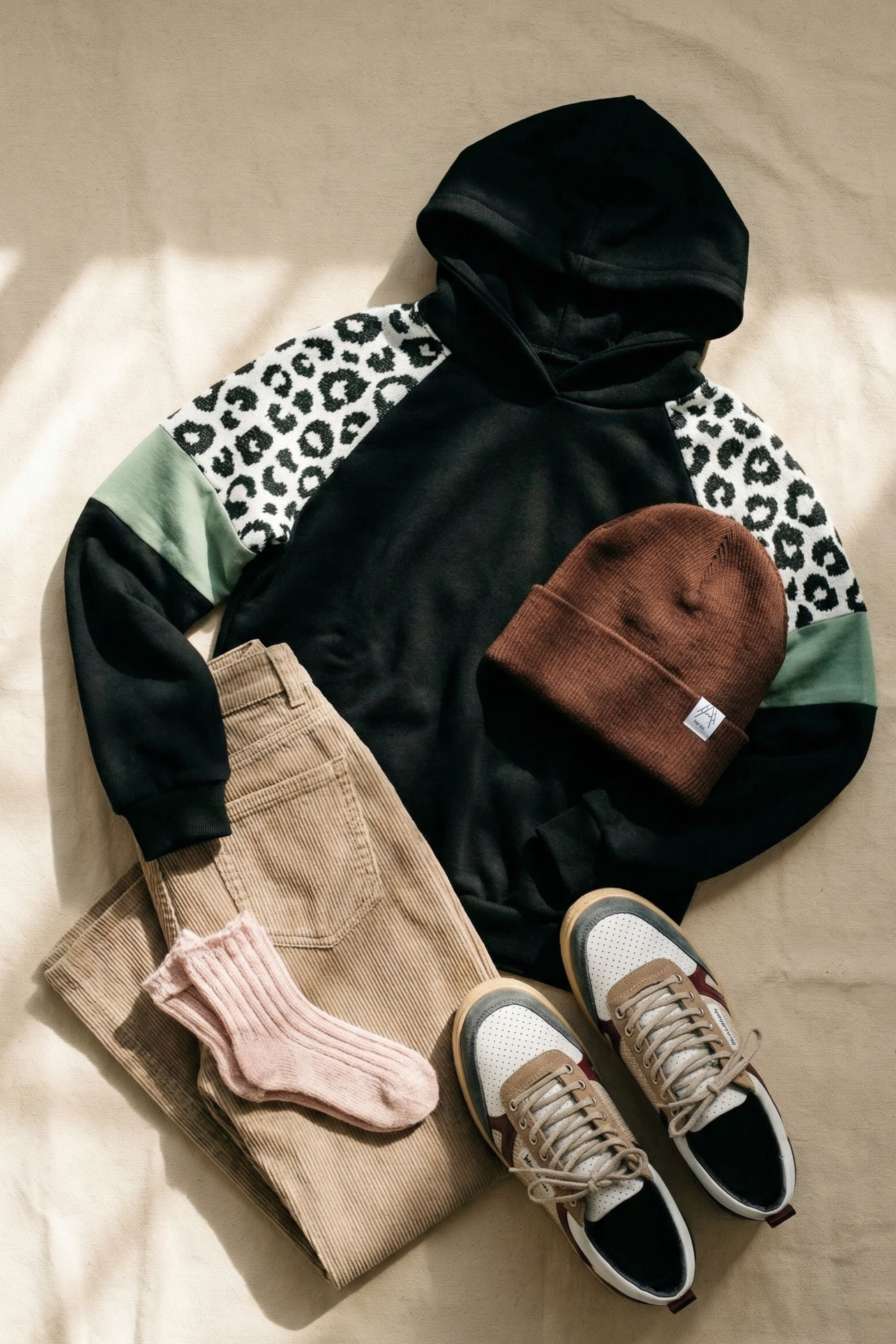 Hoodie Vera Leo Schwarz