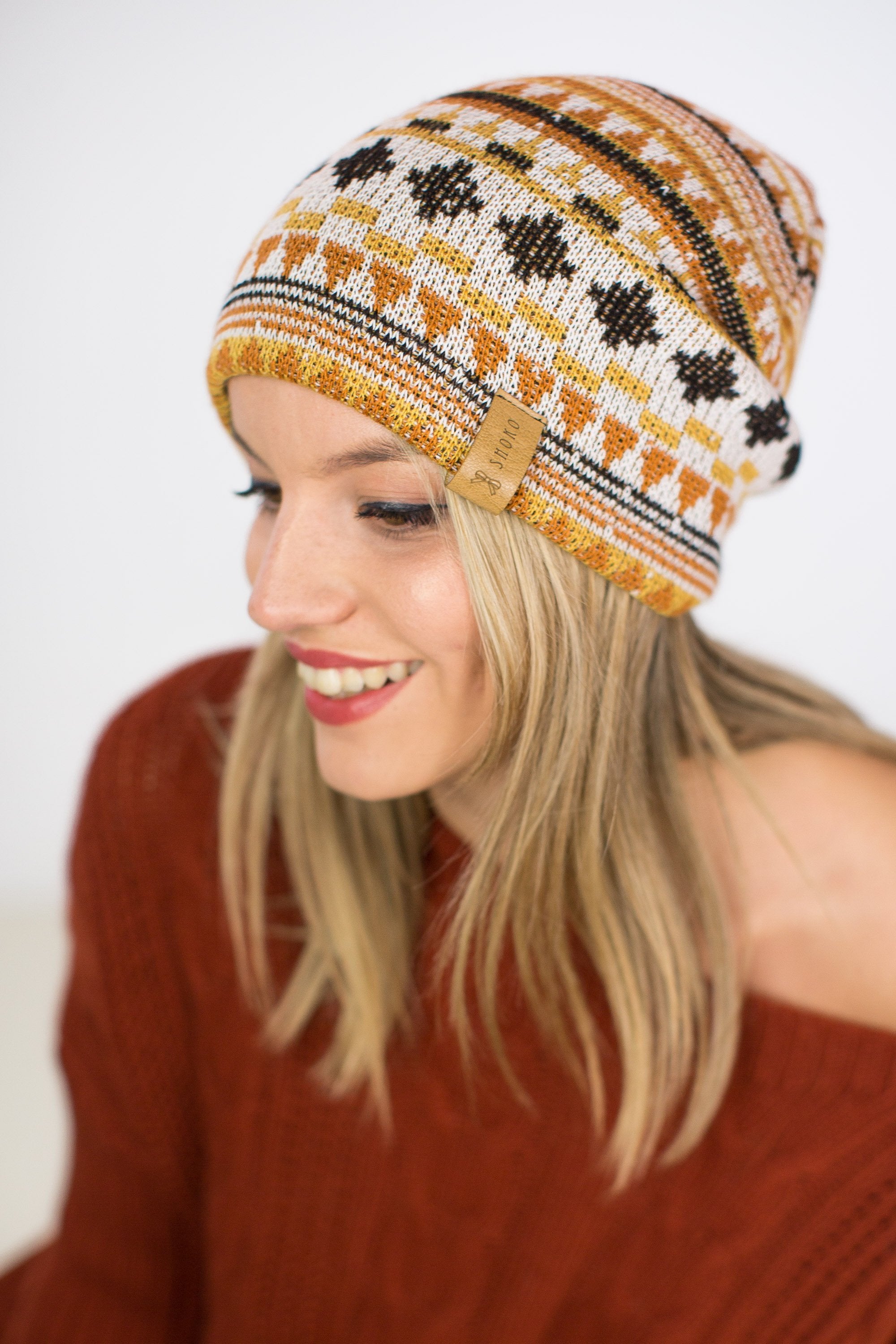 Beanie Hat To Go peruvian print Onesize