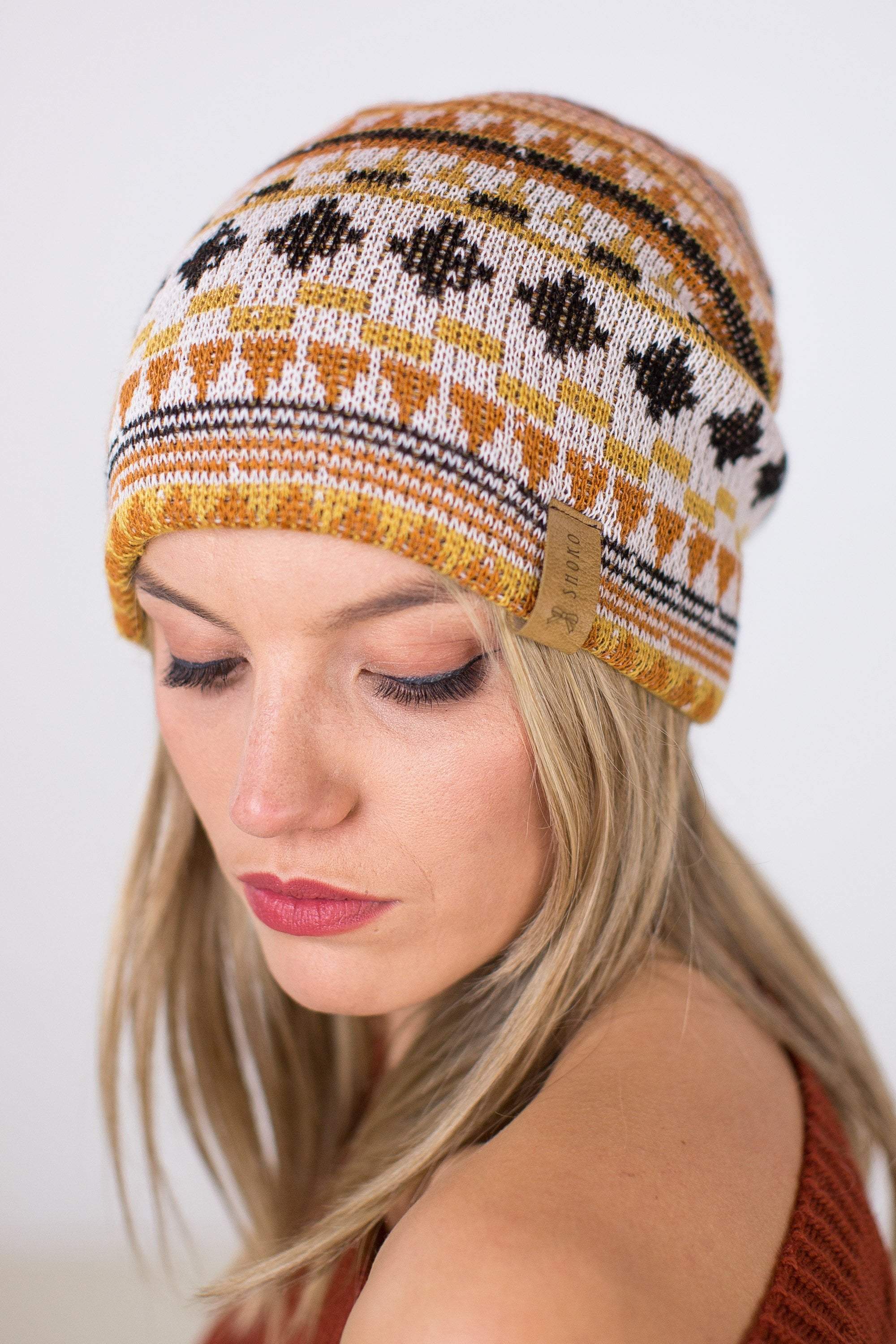 Beanie Hat To Go peruvian print Onesize