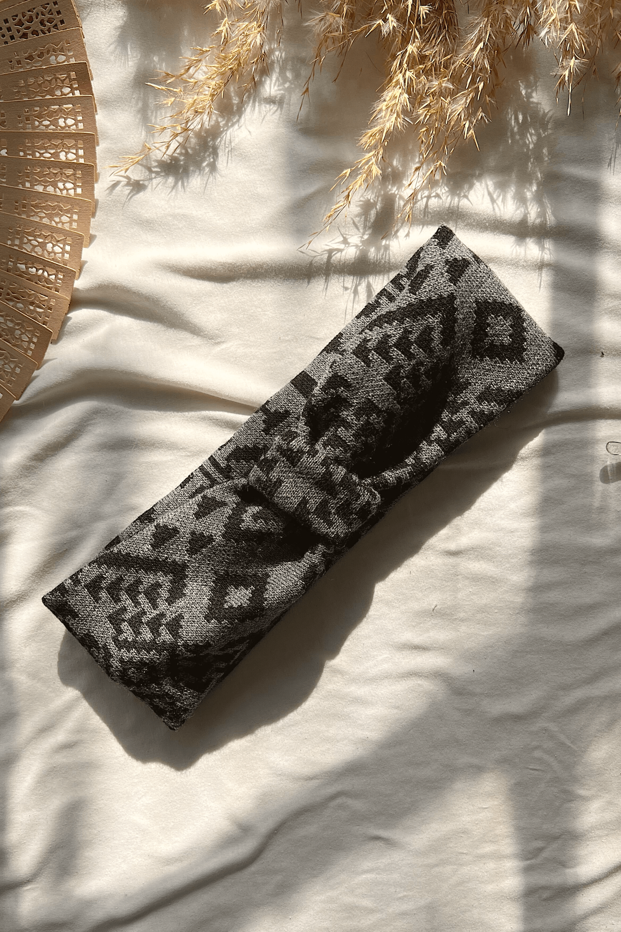 Headband Grey Aztec Grey