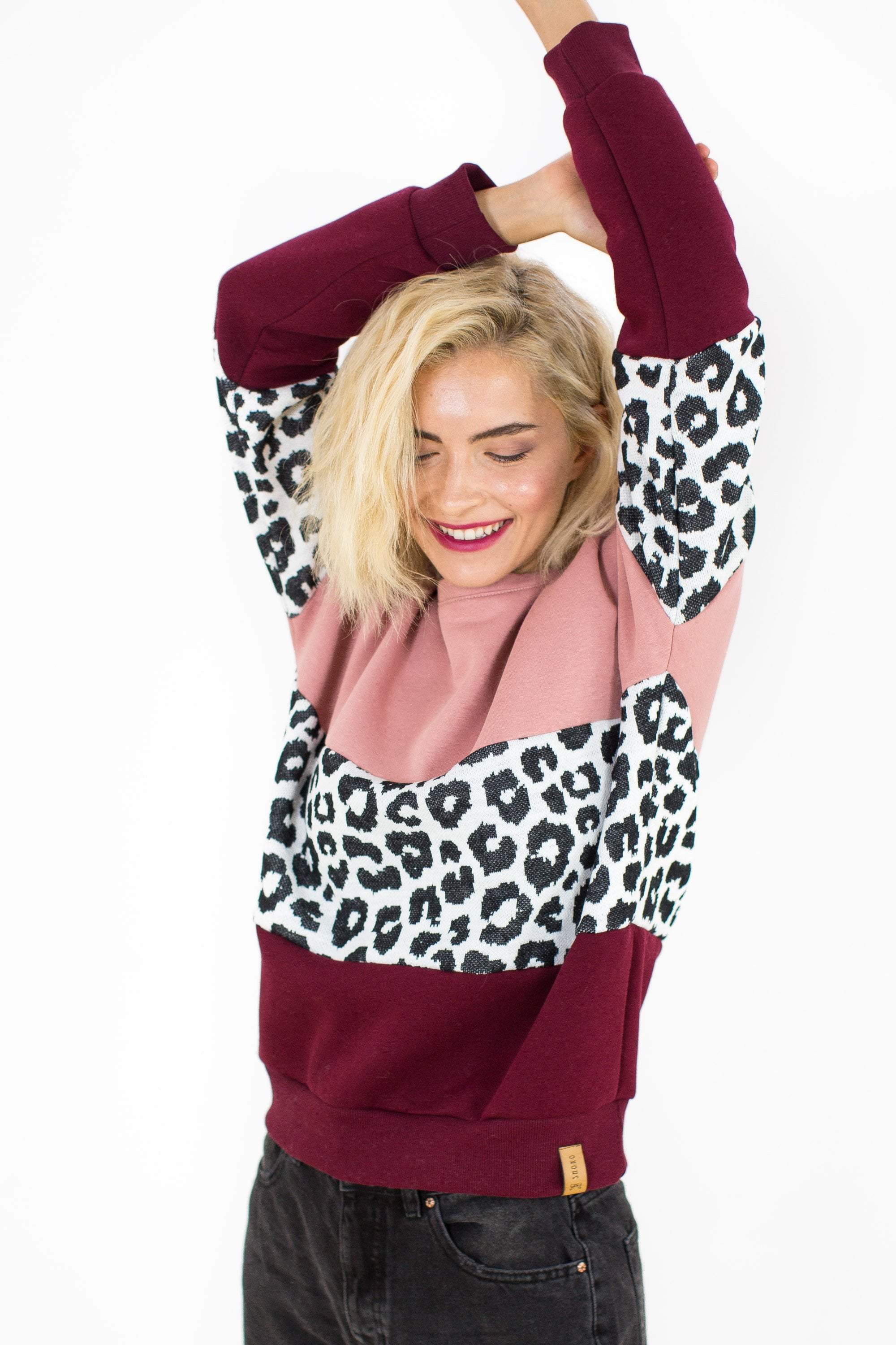 Sweater Mia Rose Leo Burgundy