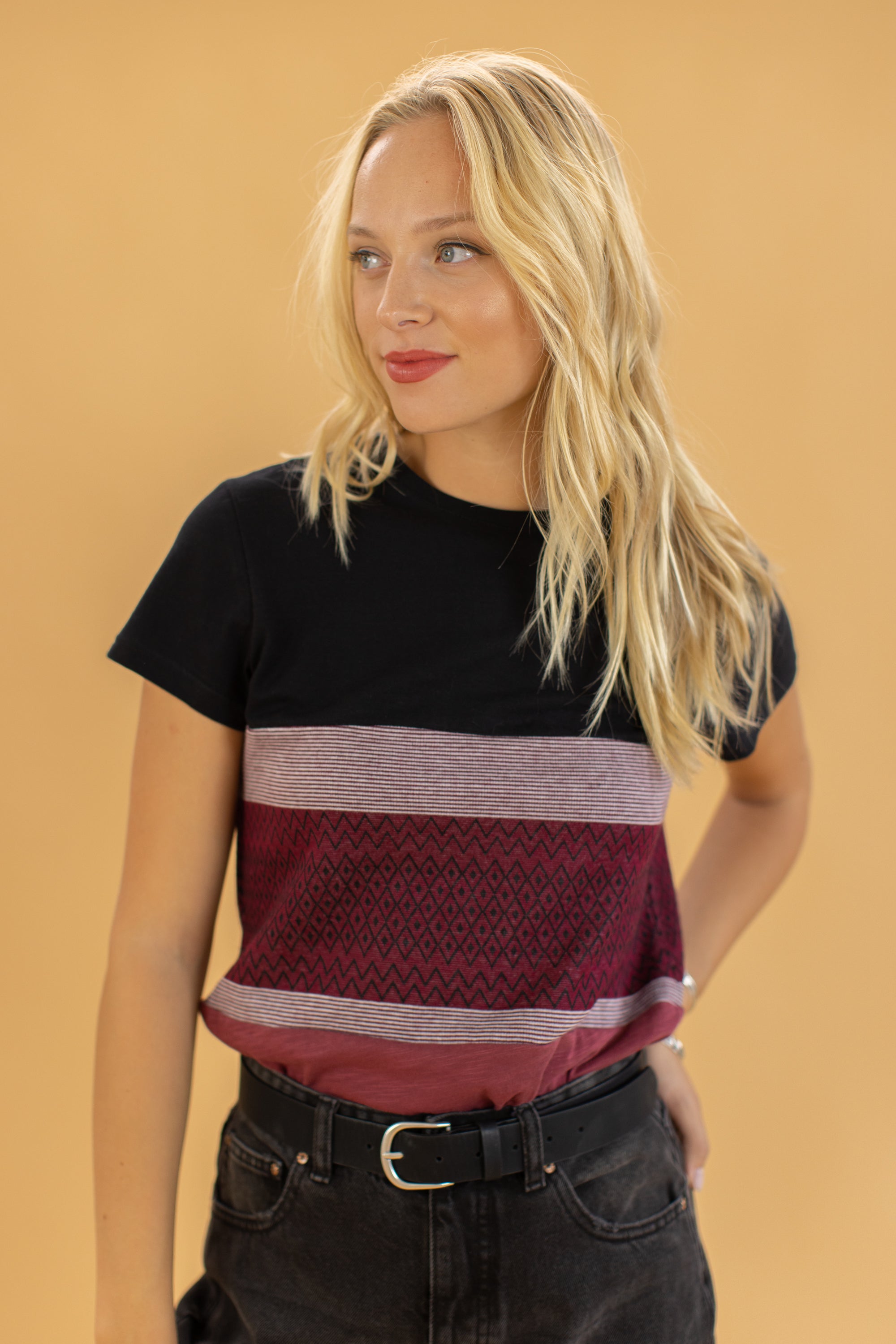 Top Mia Aztec Rasberry