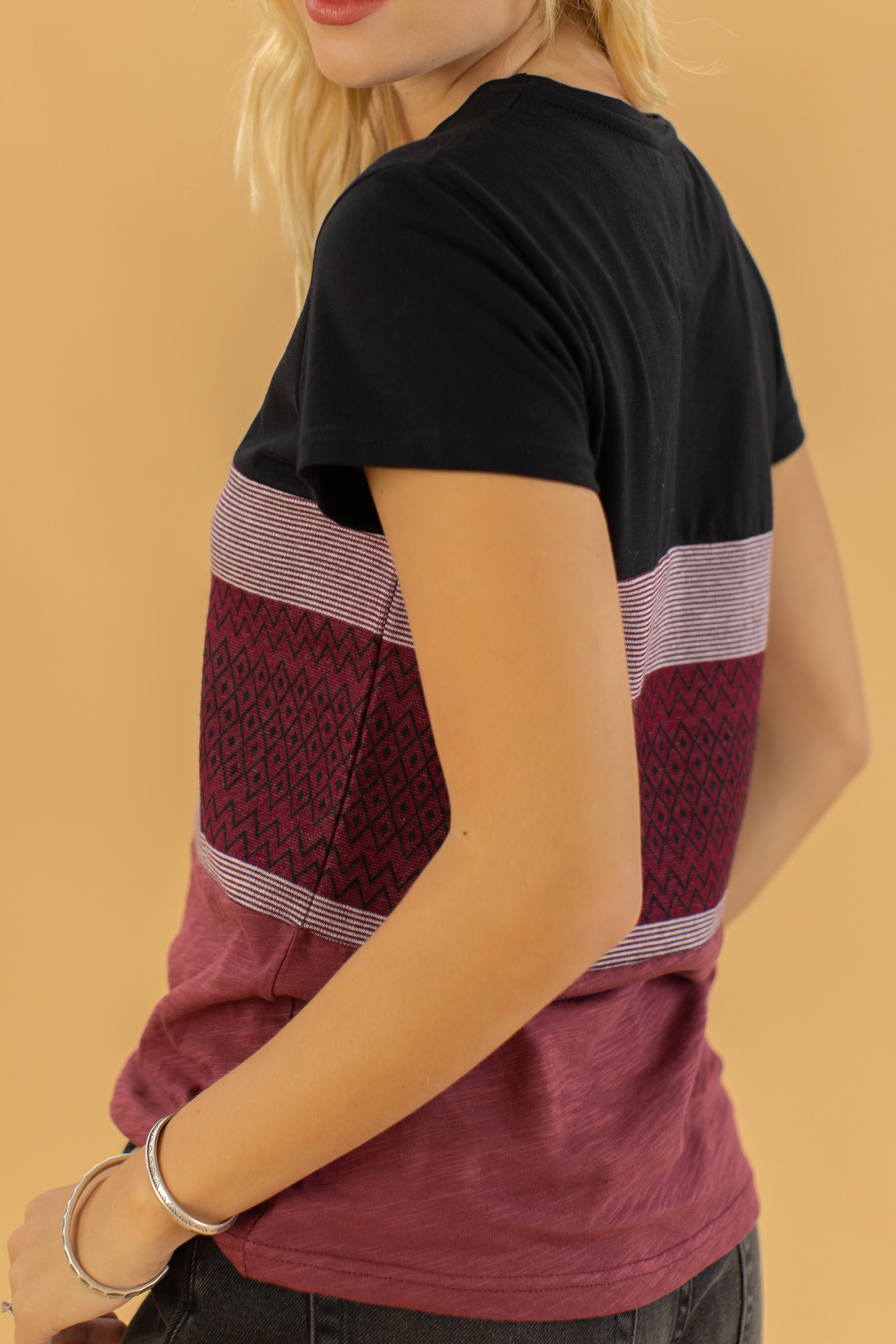 Top Mia Aztec Rasberry