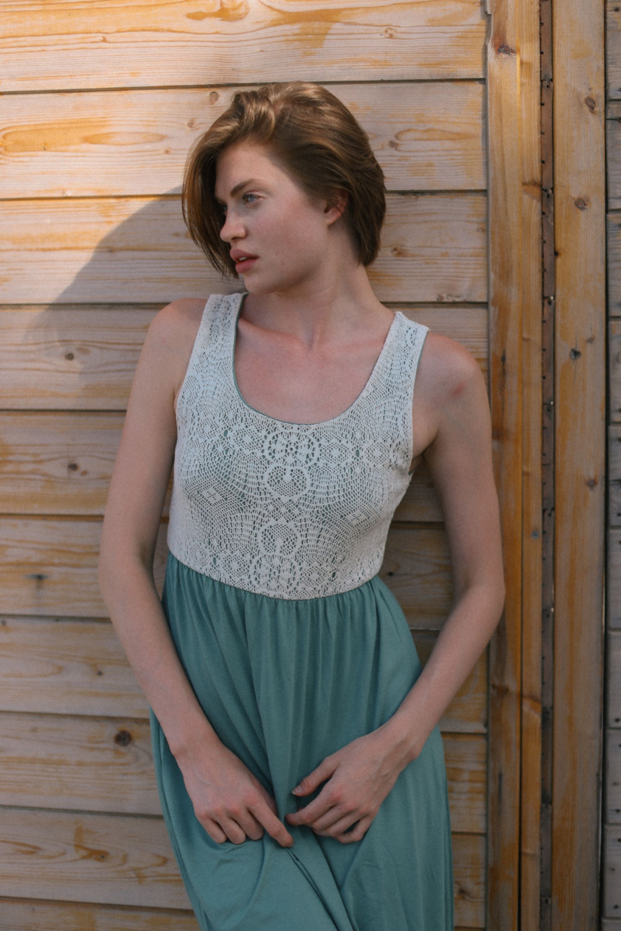 Midi Dress Maya Mint Lace