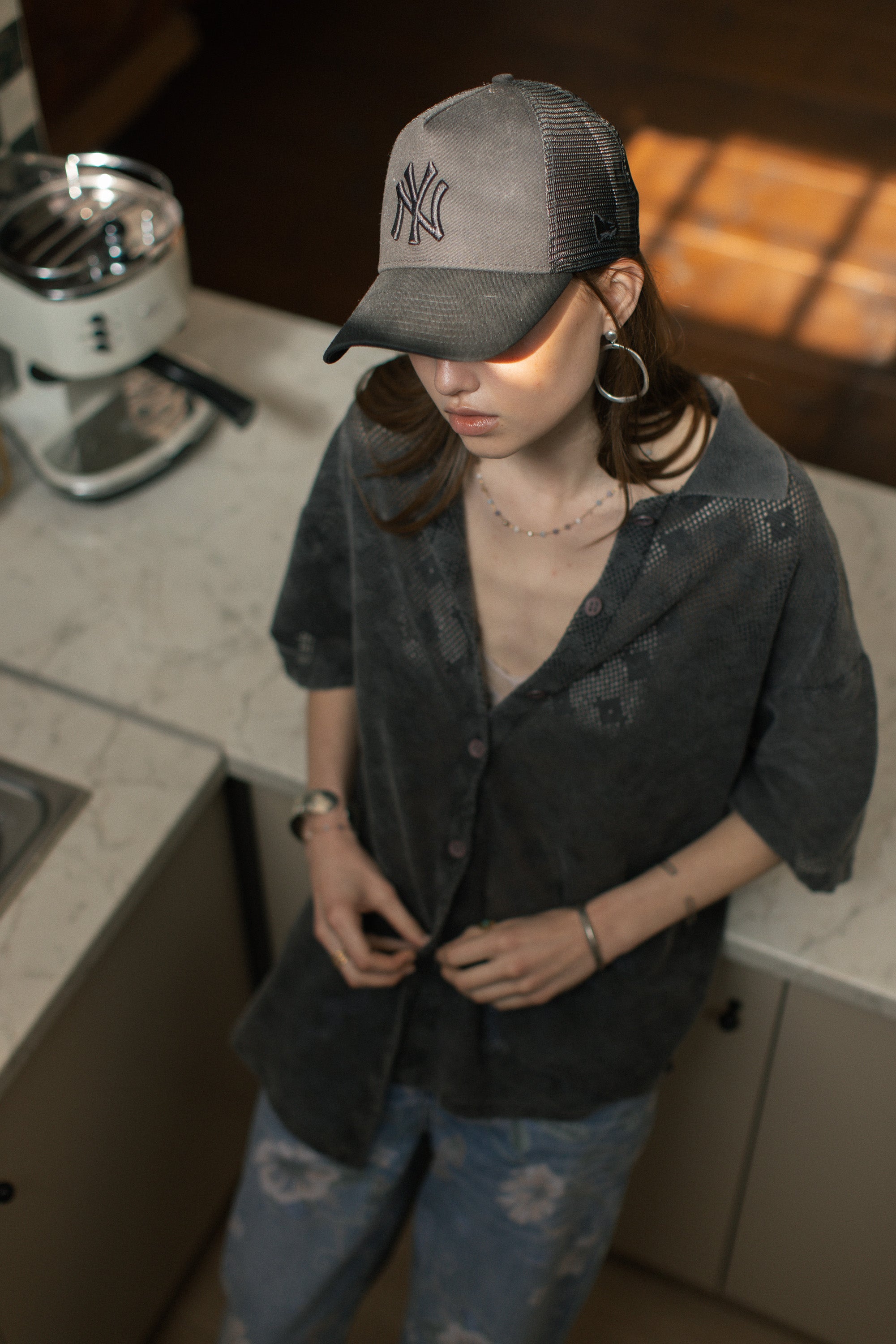 Shirt Elio Stonewashed Grey