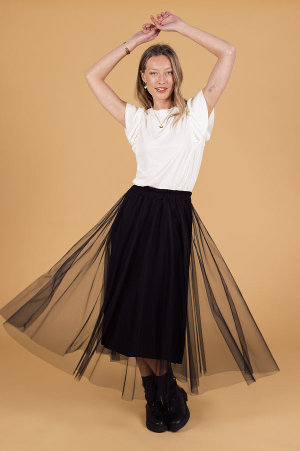 Skirt Leif Black Tulle