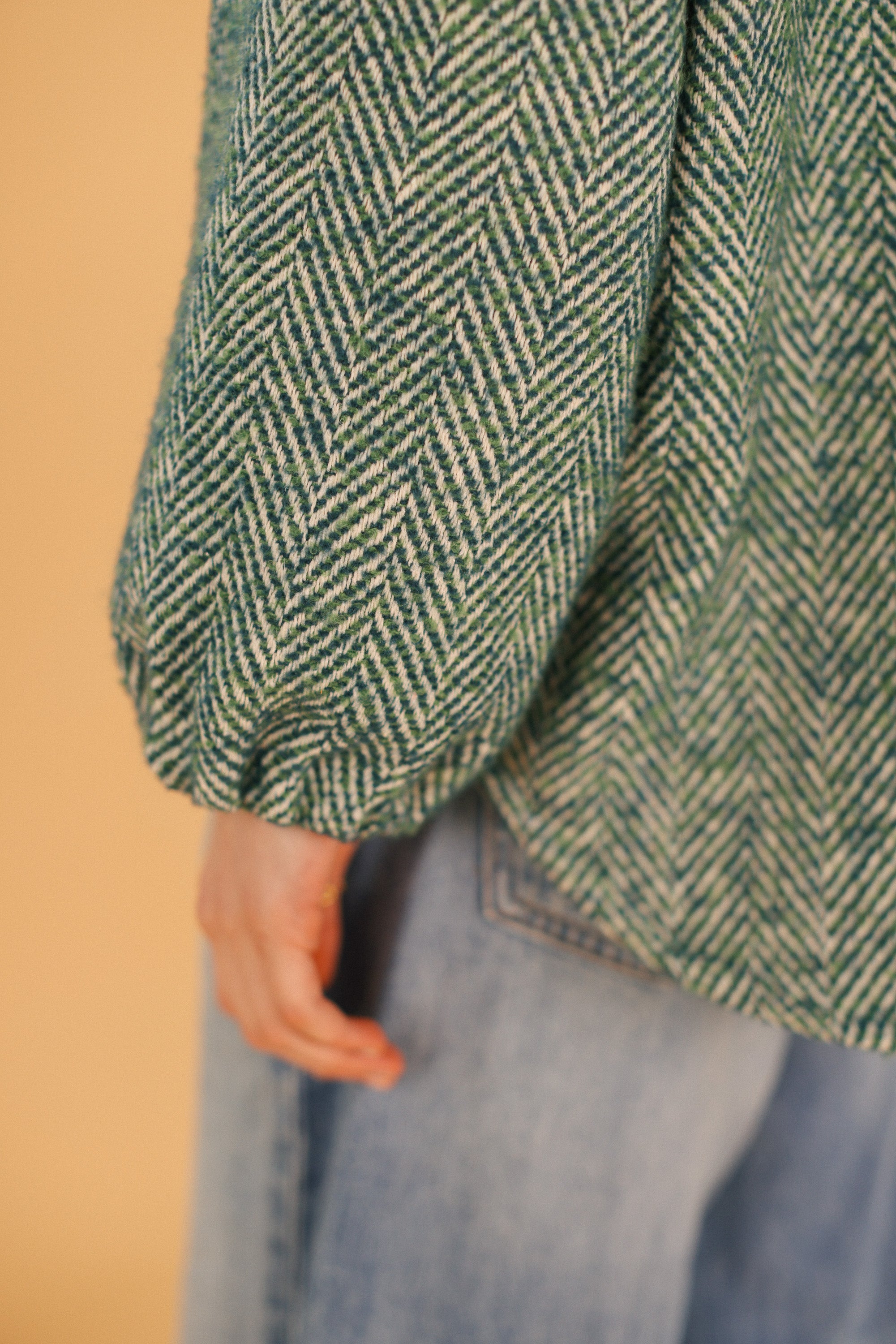 Jacket Kimi Sage Herringbone