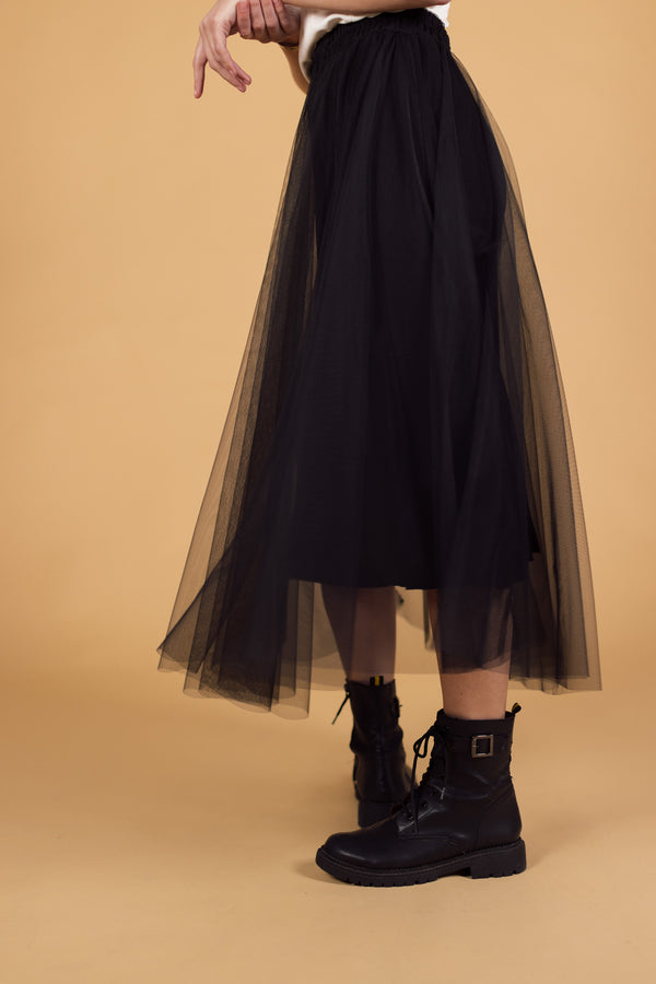 Skirt Leif Black Tulle