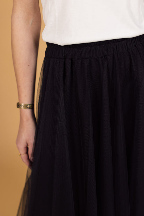 Skirt Leif Dusty Black Tulle