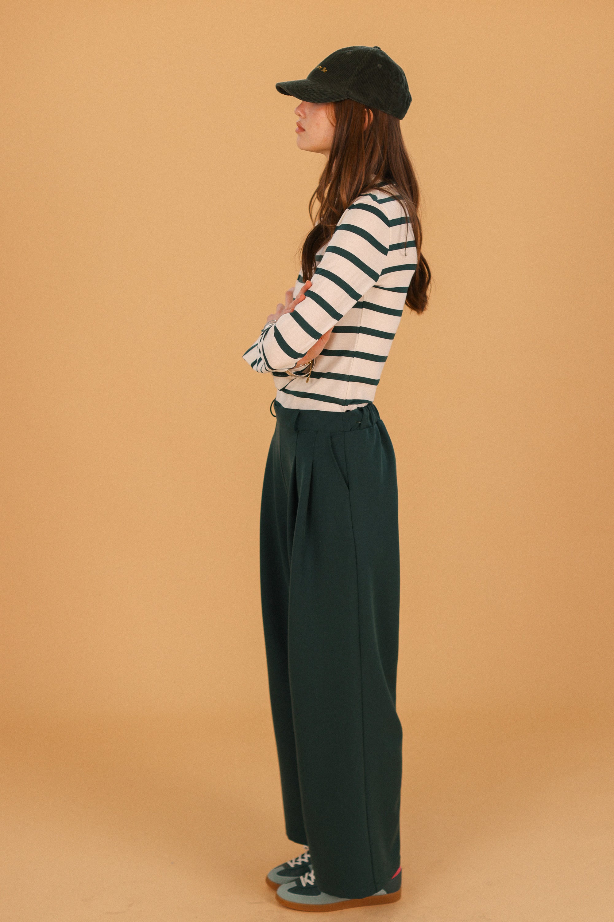 Top Billie Green Stripes