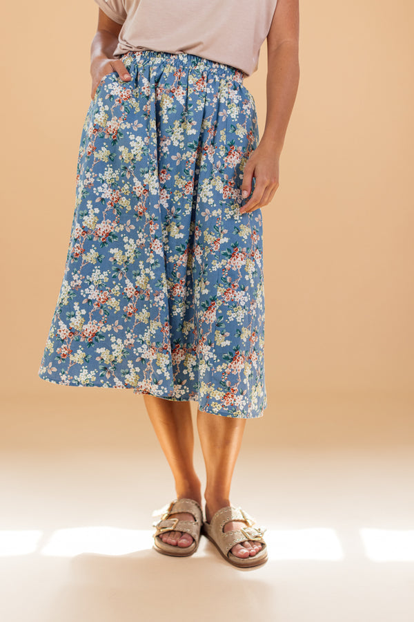 Skirt Echo Blue floral